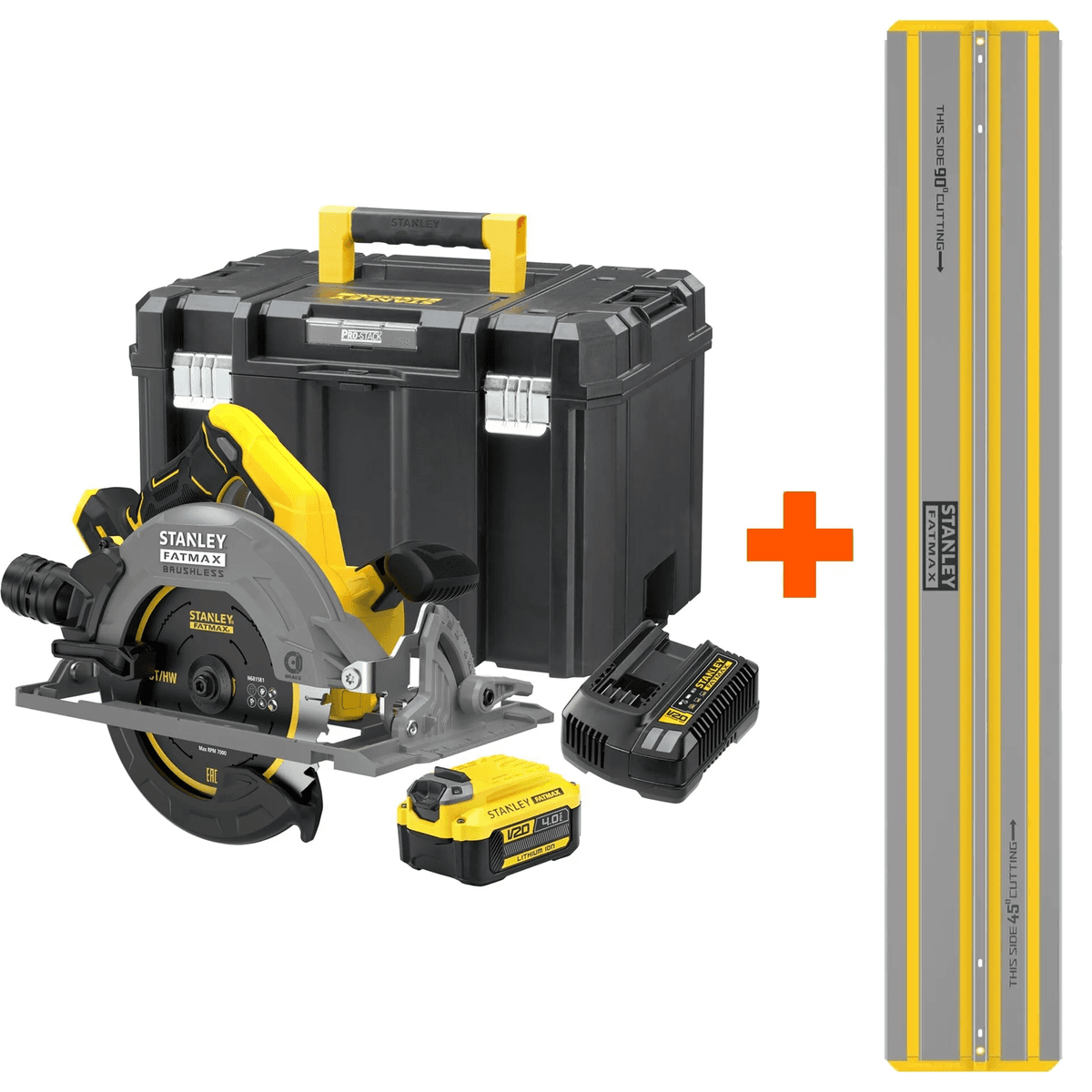 Stanley SFMCS551M1T-QW Accu Cirkelzaag Brushless 18V - Inclusief Zaagrail