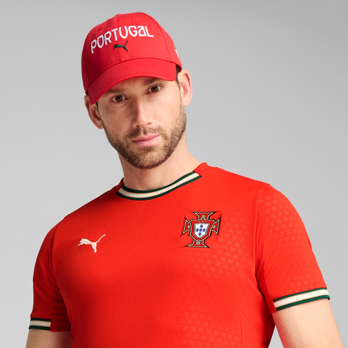 PUMA Portugal Football Fan pet, Rood/Wit thumbnail 4