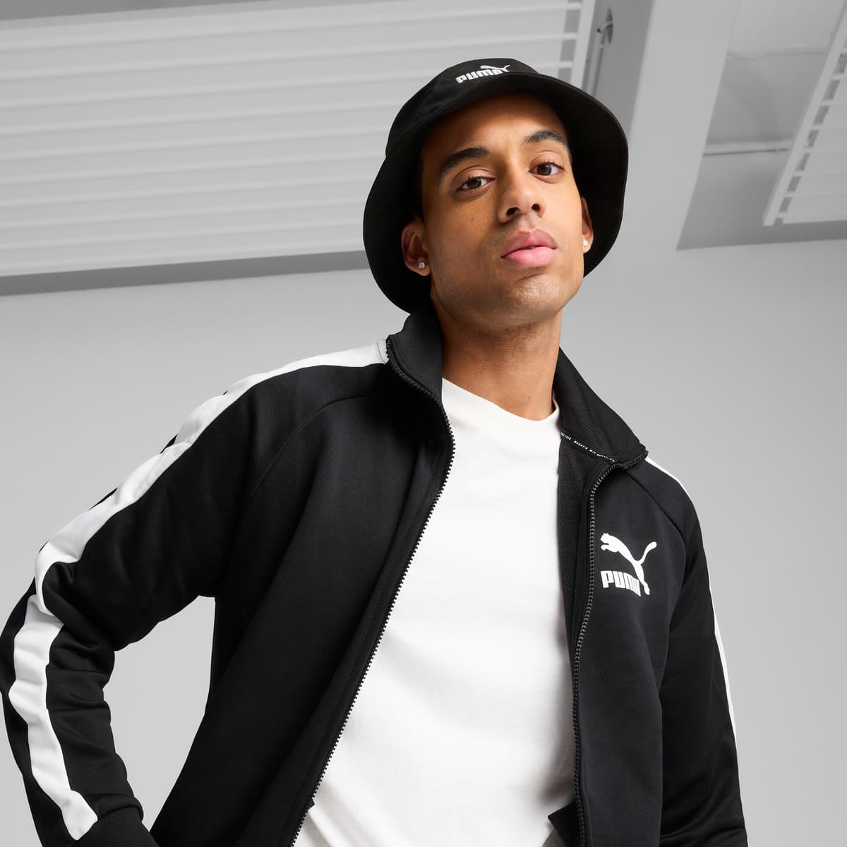 PUMA ESS No.1 Logo vissershoed, Zwart, Maat L thumbnail 4