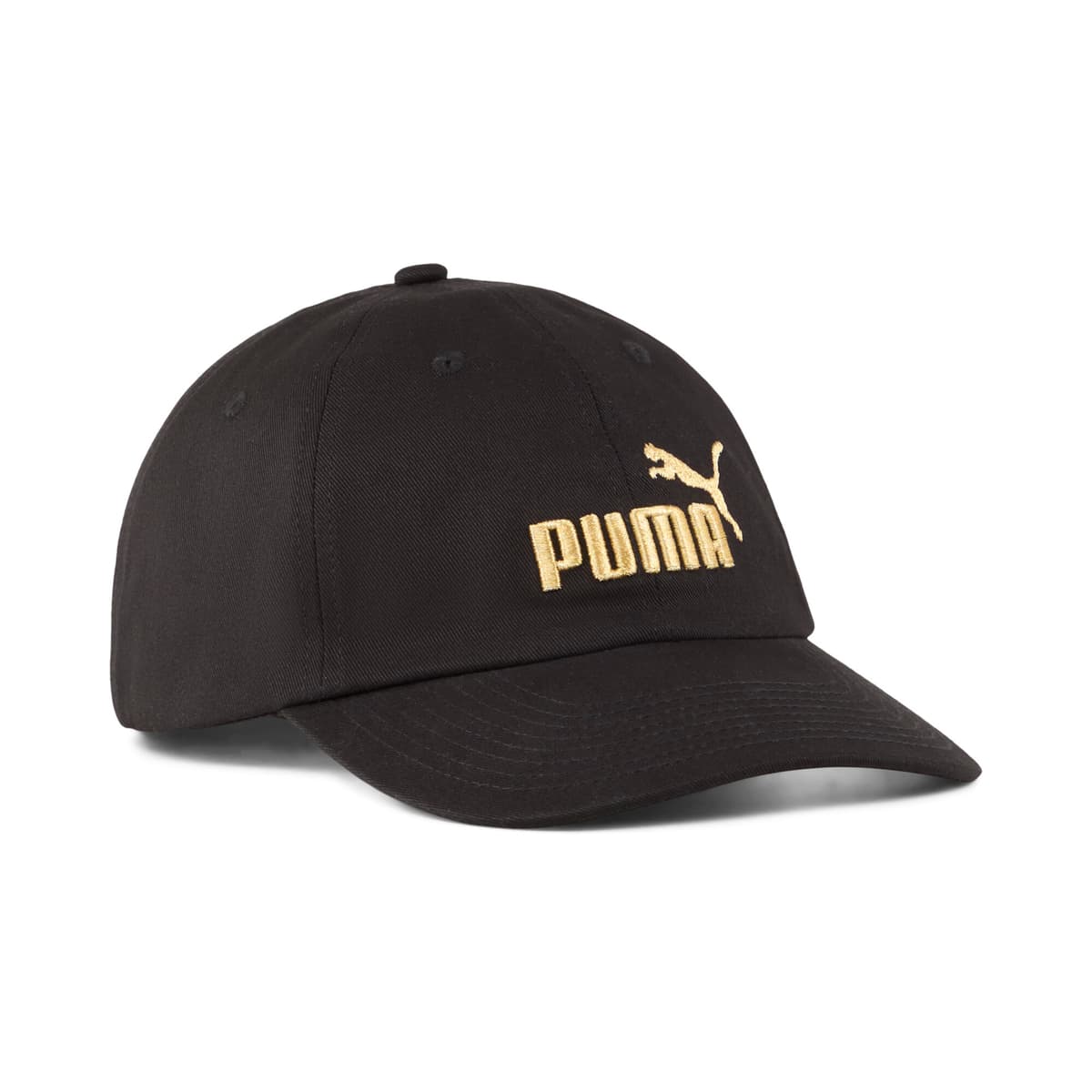 PUMA ESS-logo No.1 Logo baseballpet, Zwart/Goud