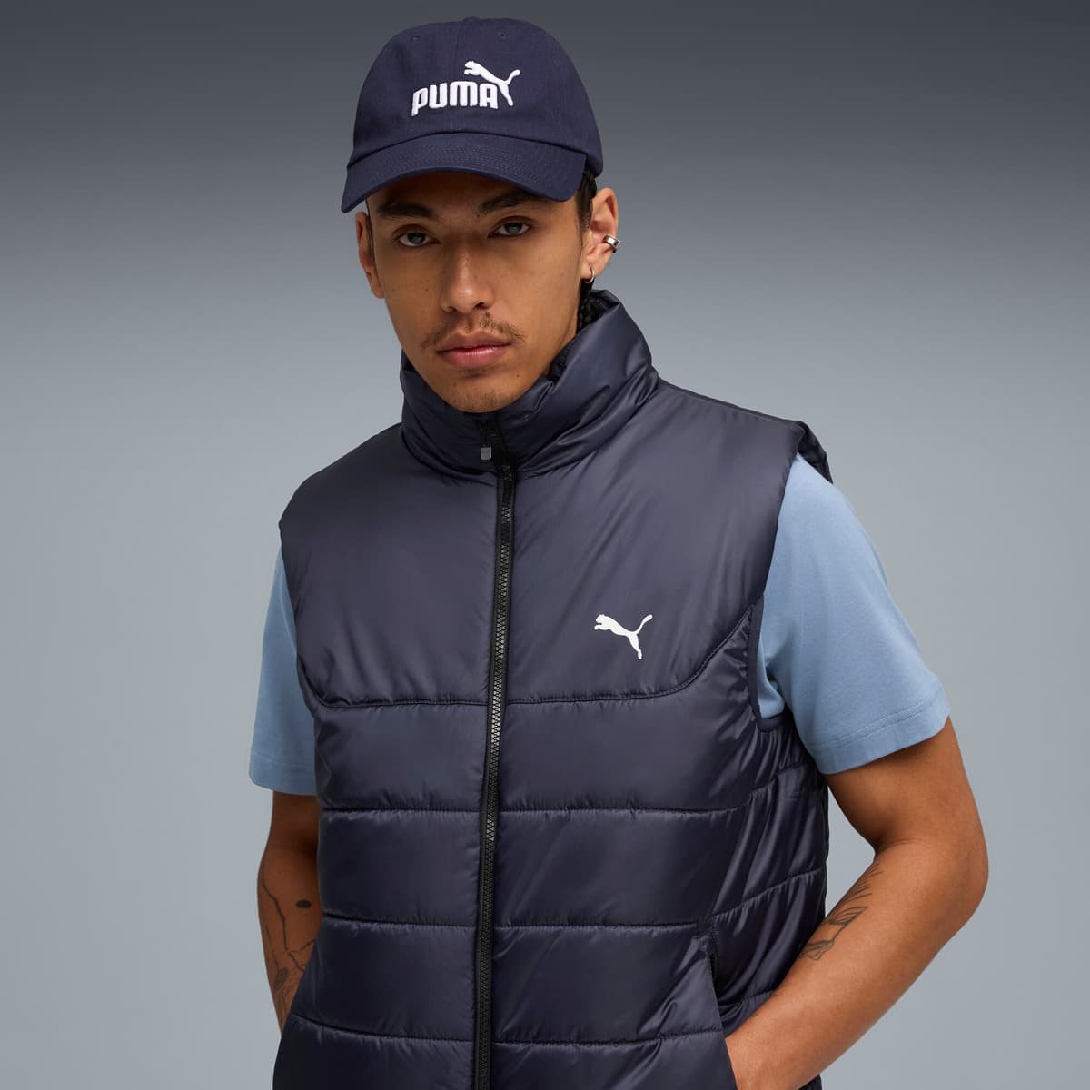 PUMA ESS-logo No.1 Logo baseballpet, Blauw thumbnail 4