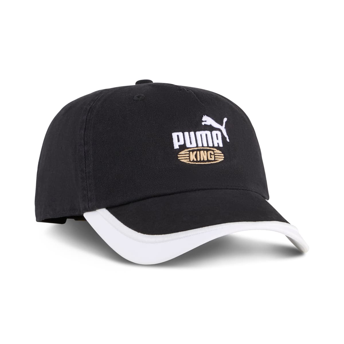 PUMA KING baseballpet met lage kromming, Zwart