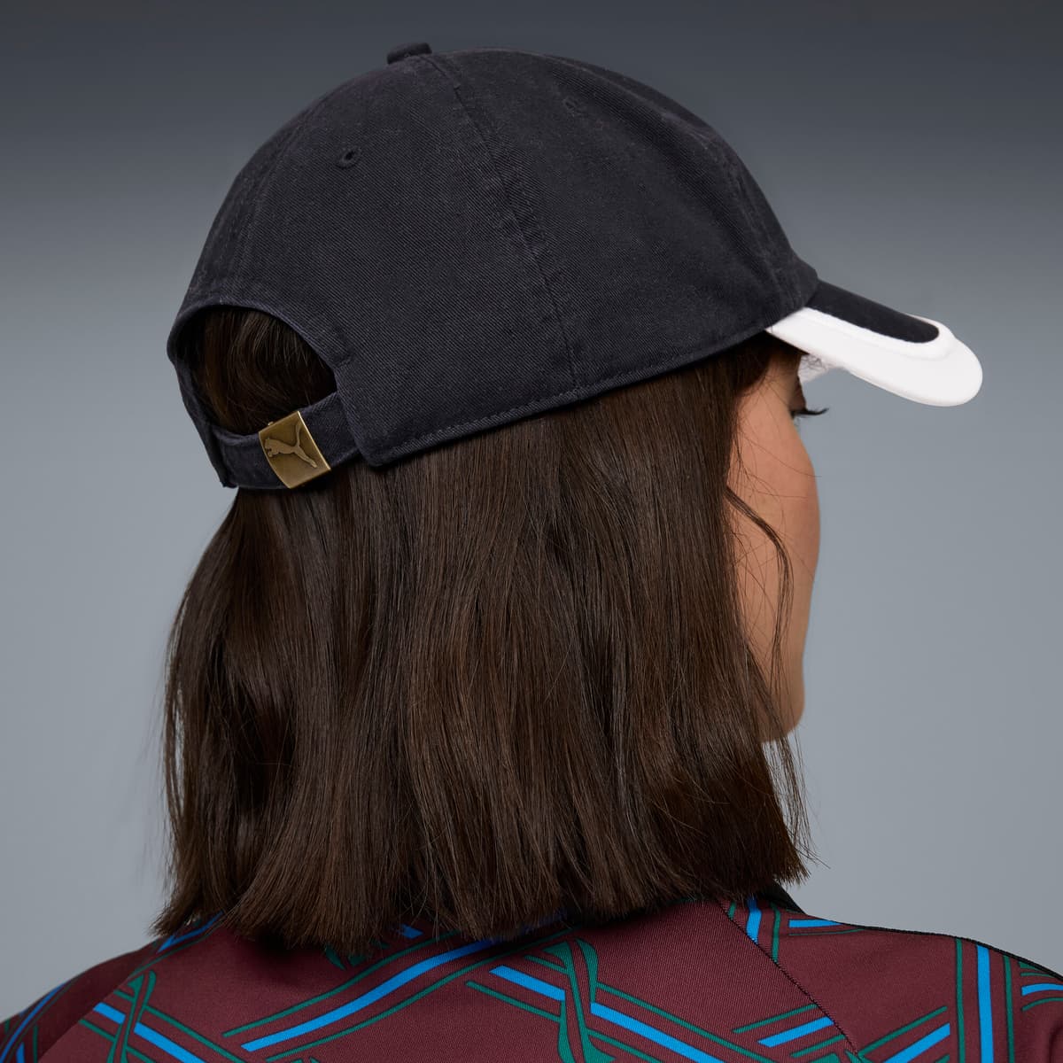 PUMA KING baseballpet met lage kromming, Zwart thumbnail 3