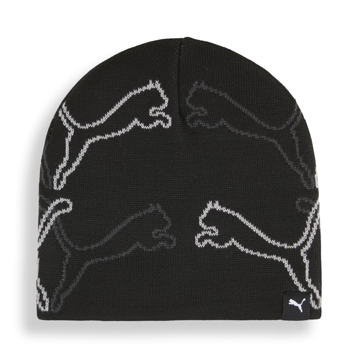 PUMA Cat Graphic beanie zonder boord, Zwart