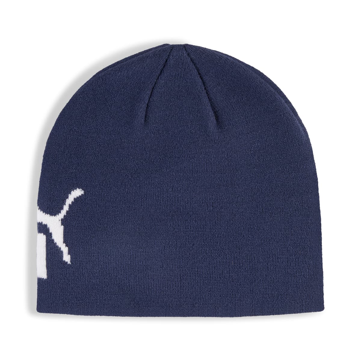 PUMA Essentials beani met middelhoge kroon zonder boord, Blauw/Wit thumbnail 3