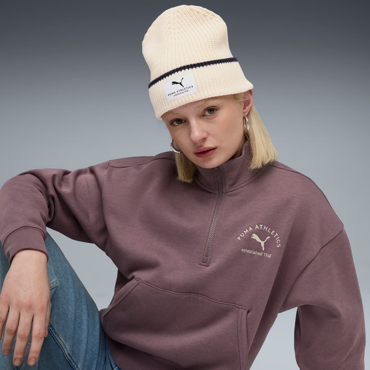 PUMA Class beanie met middelhoge kroon thumbnail 4