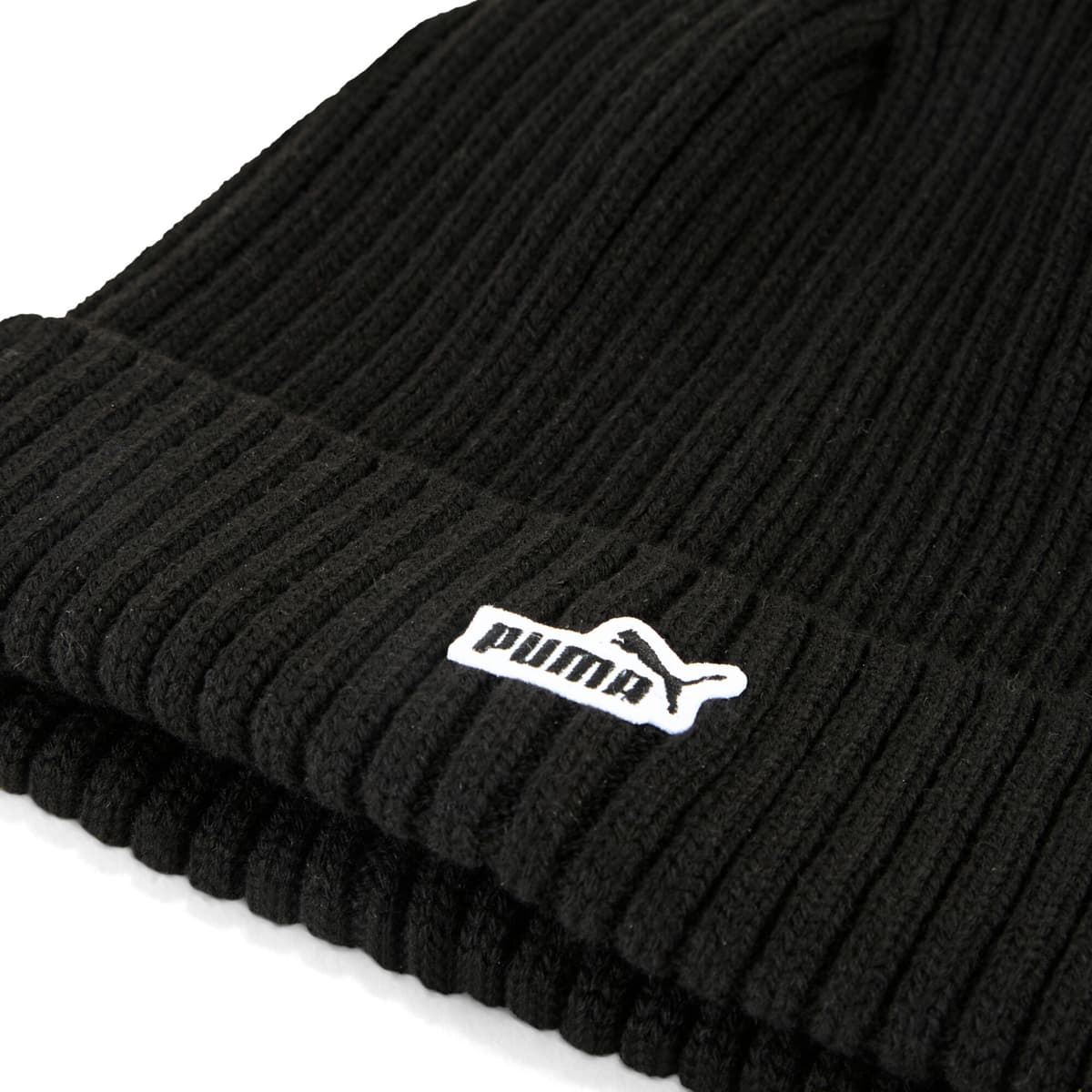 PUMA Essentials Patch beanie met middelhoge kroon, Zwart thumbnail 2