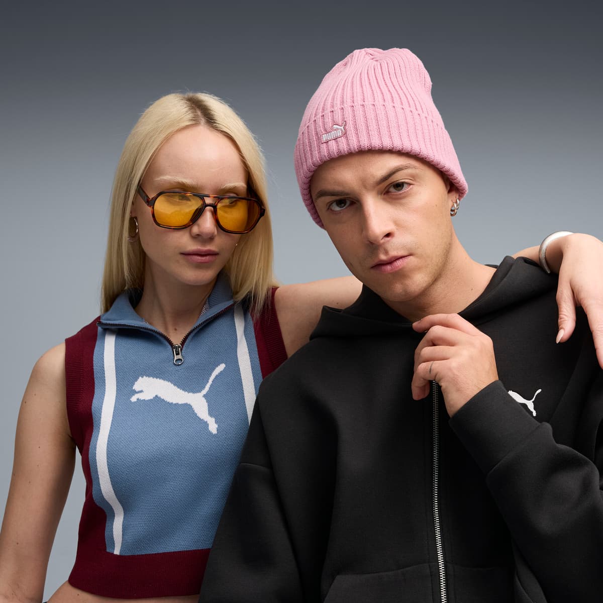 PUMA Essentials Patch beanie met middelhoge kroon, Roze thumbnail 4