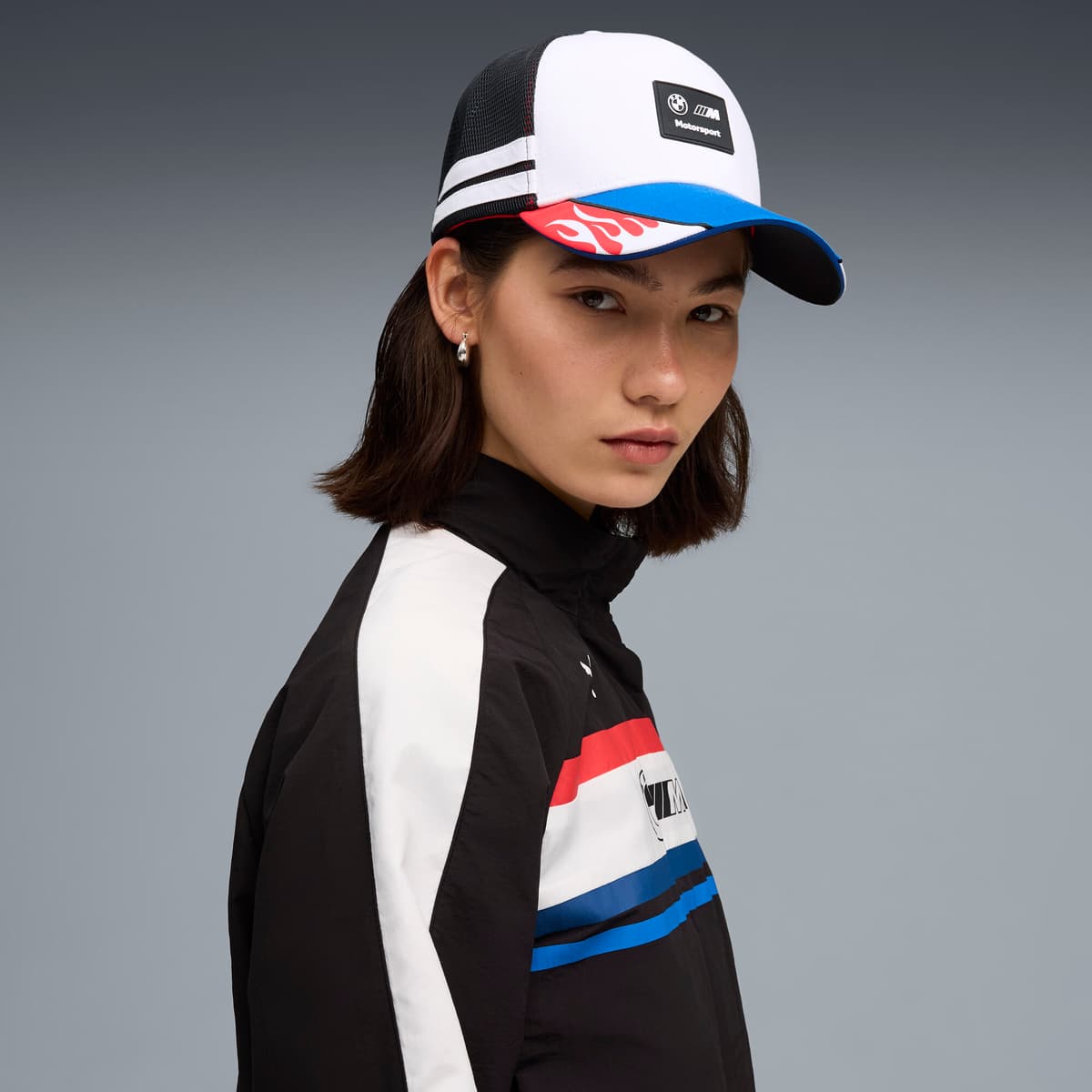 PUMA BMW M Motorsport Lifestyle truckerpet, Wit thumbnail 4