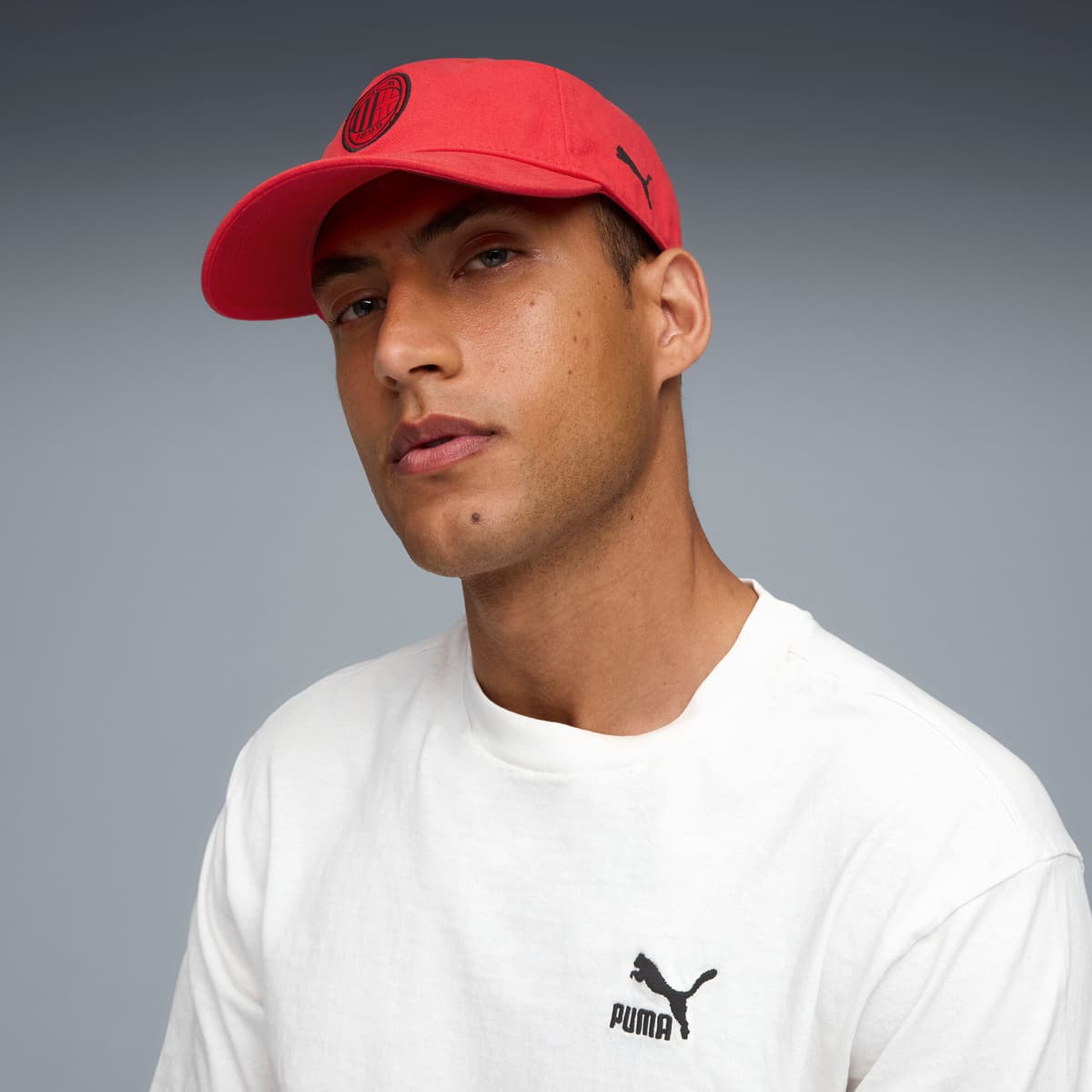 PUMA AC Milan Essentials pet uniseks, Zwart/Rood thumbnail 4