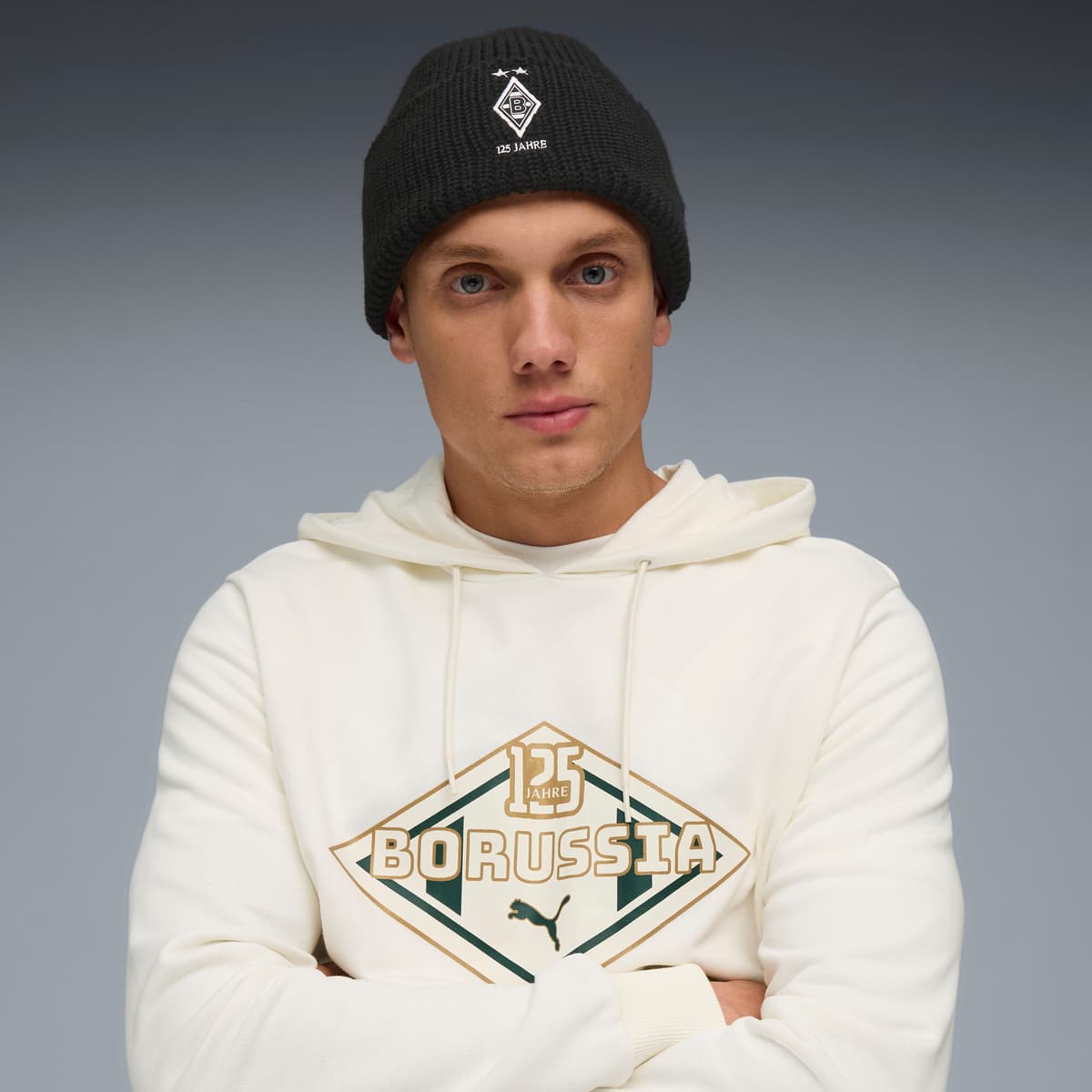 PUMA Borussia MÃ¶nchengladbach Essentials beanie, Zwart/Wit thumbnail 4