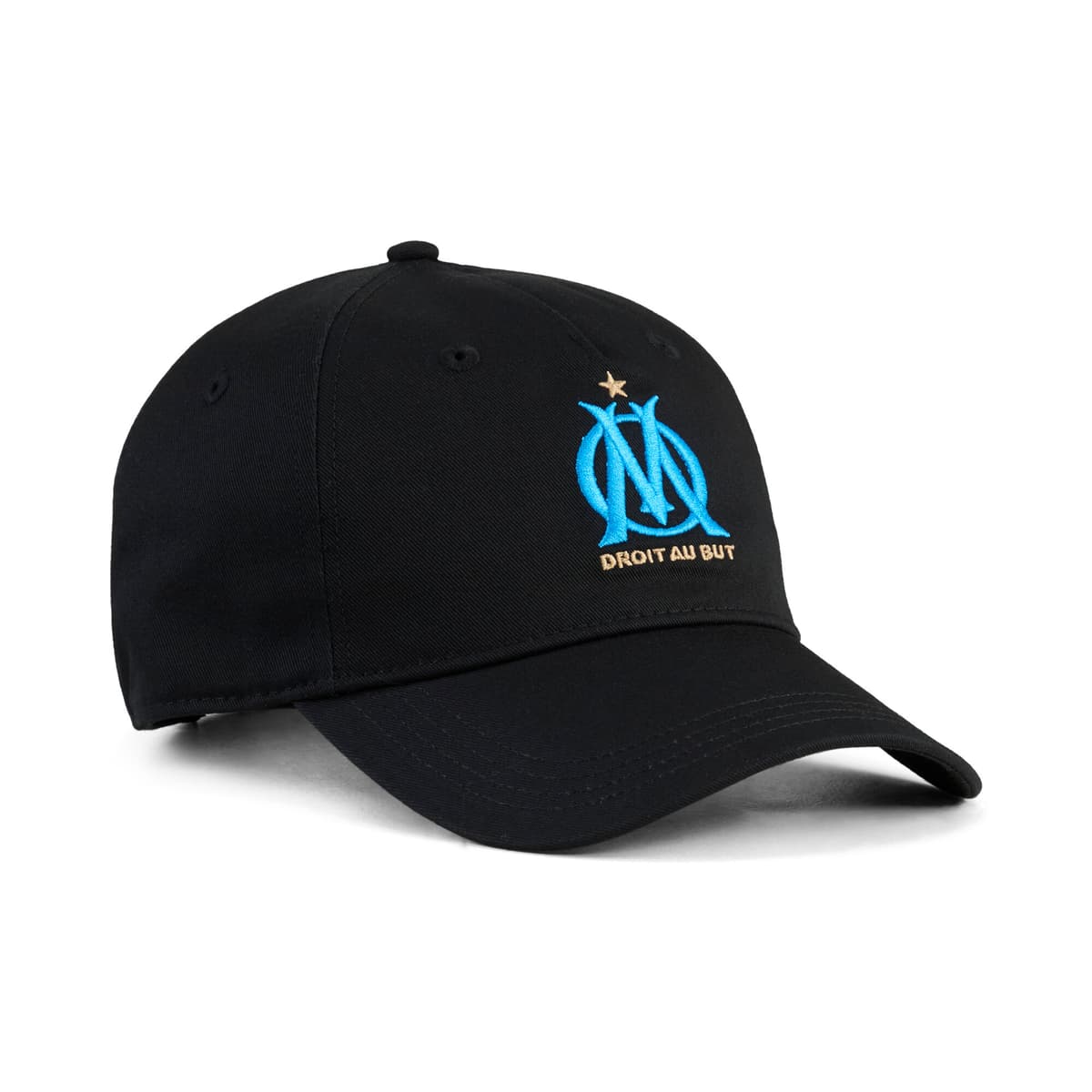 PUMA Olympique de Marseille Essentials Cap, Blauw/Zwart