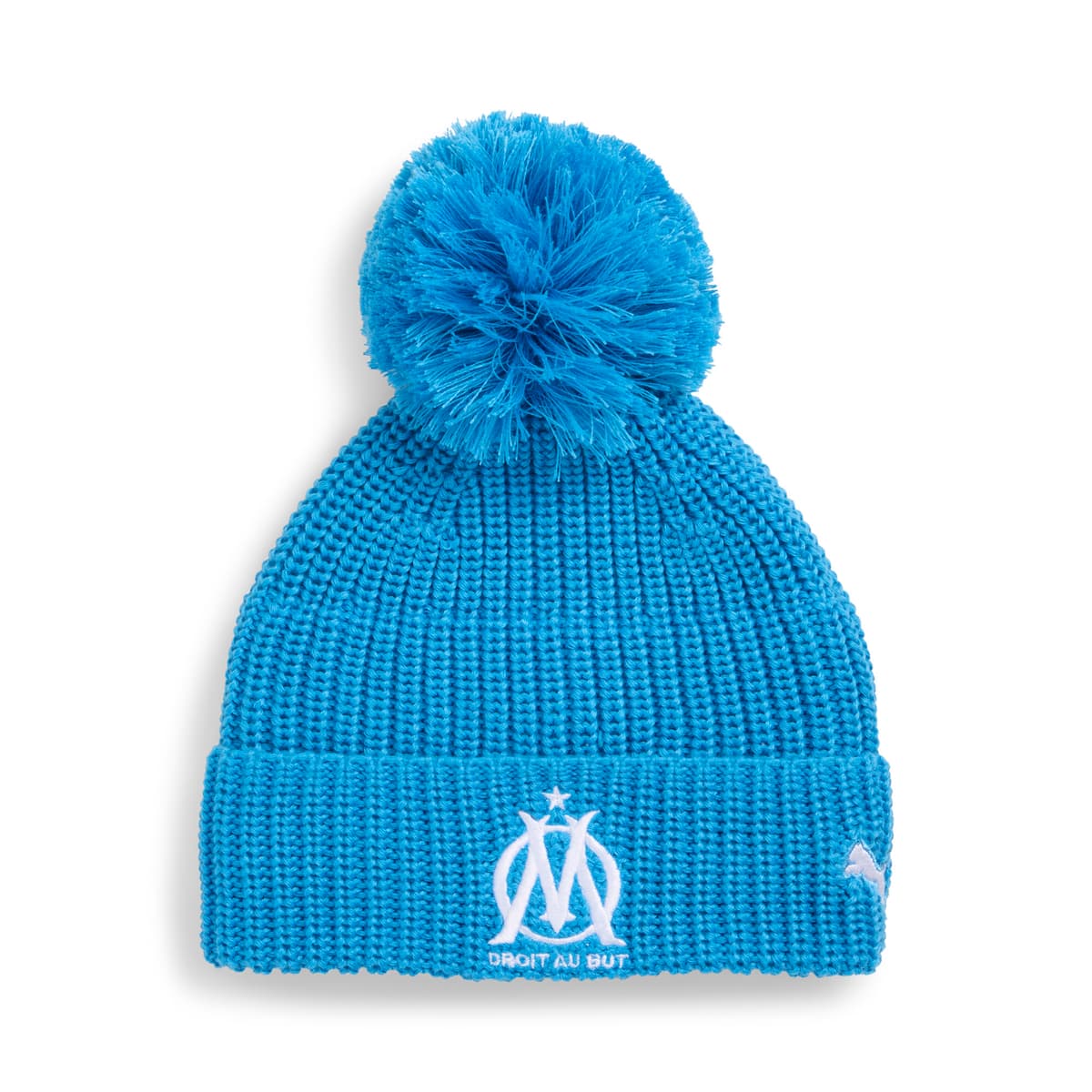 PUMA Olympique de Marseille Essentials beanie, Blauw/Wit