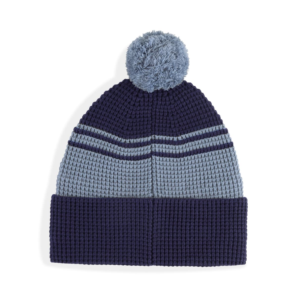 PUMA Essentials beanie met middelhoge kroon en pompon, Blauw thumbnail 3