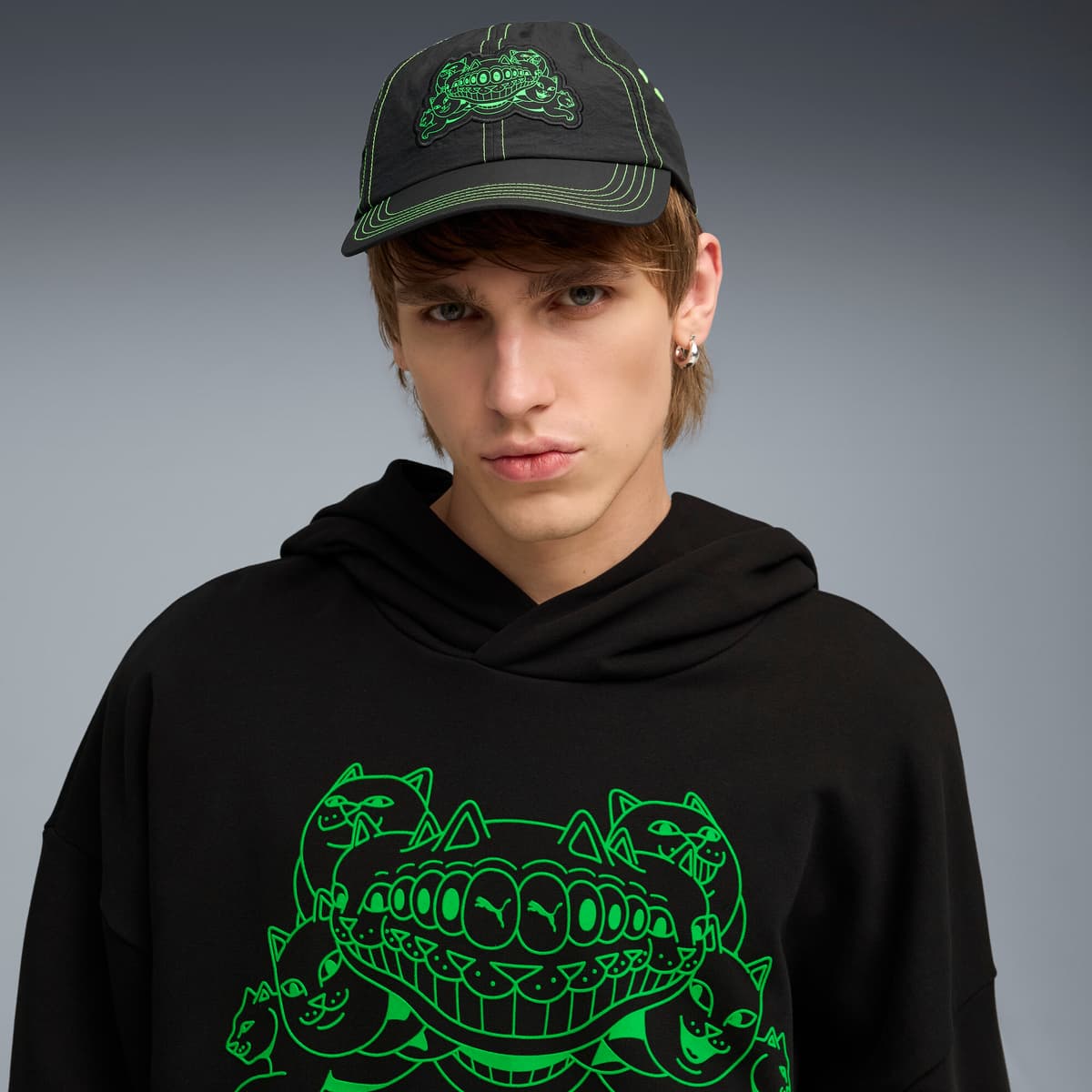 PUMA x RIPNDIP dad-pet voor Heren, Zwart thumbnail 5