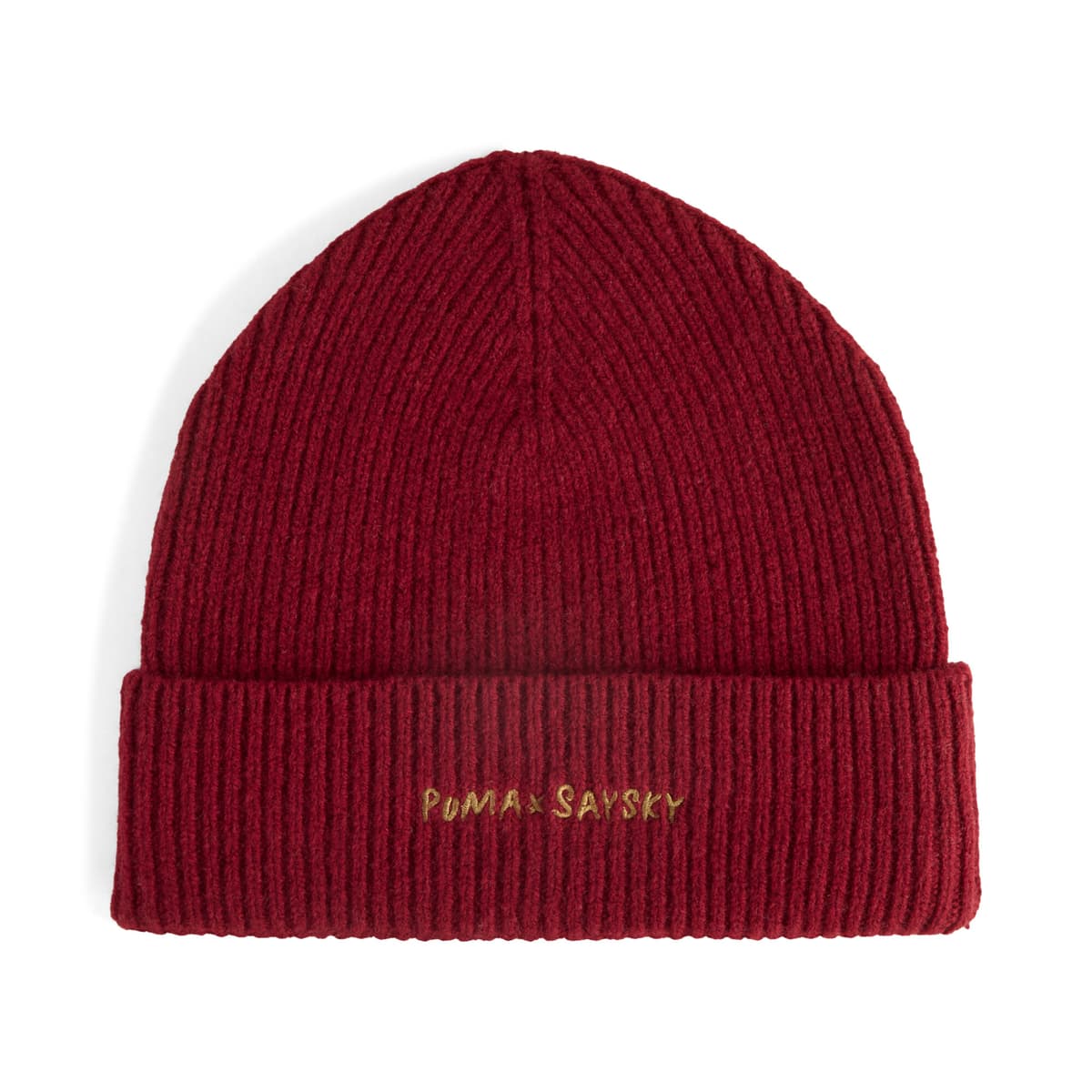 PUMA x SAYSKY beanie van merinowol, Rood thumbnail 3