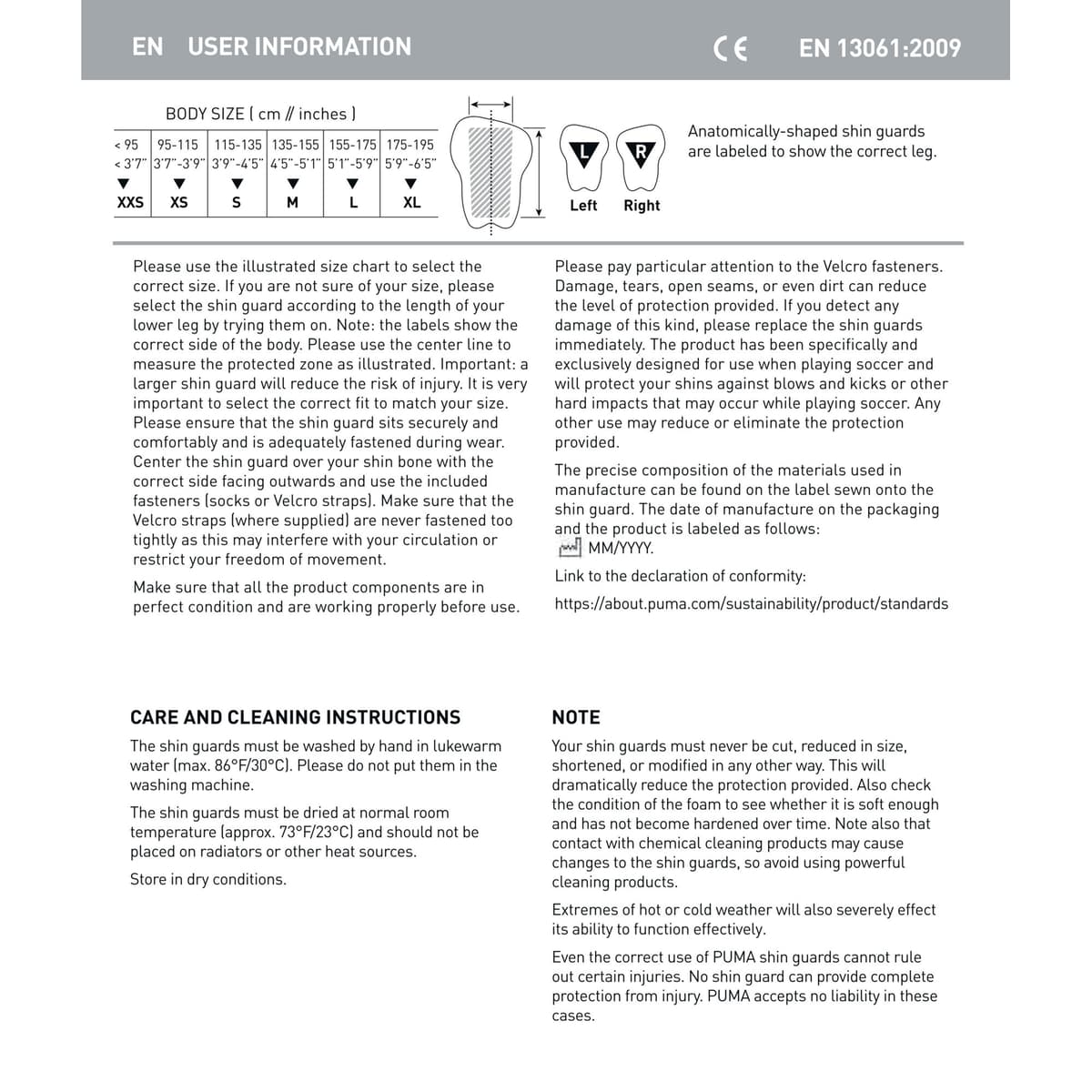 PUMA ULTRA Flex Football Sleeves scheenbeschermers, Zwart/Zilver, Maat XS thumbnail 2