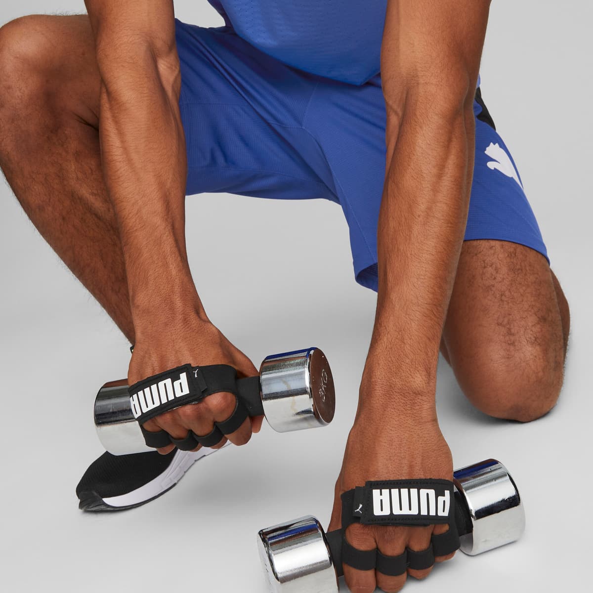 PUMA Essential Training Grip handschoenen voor Heren, Zwart/Wit, Maat M thumbnail 7