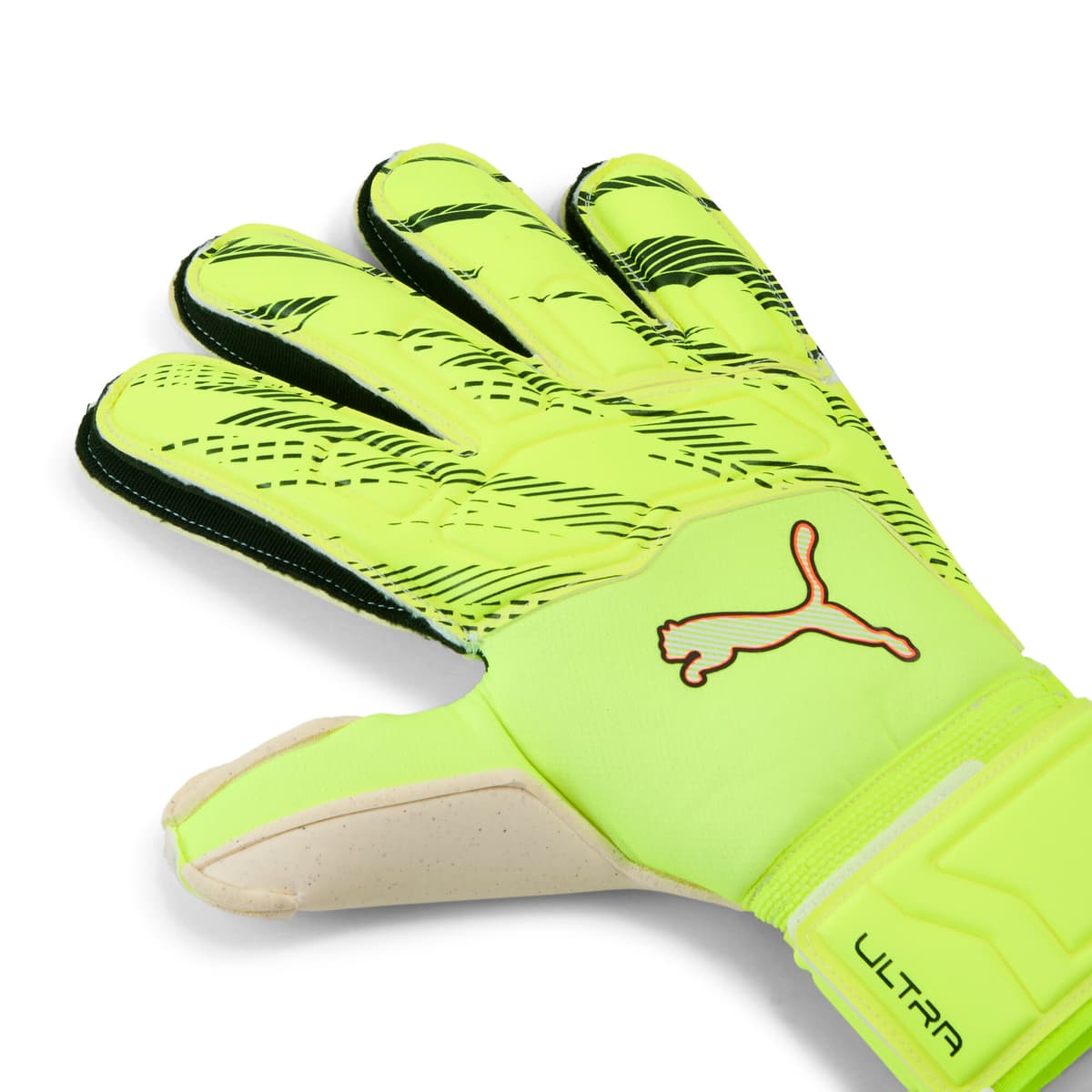 PUMA ULTRA Pro Protect keepershandschoenen, Zwart/Geel, Maat 9,5 thumbnail 3