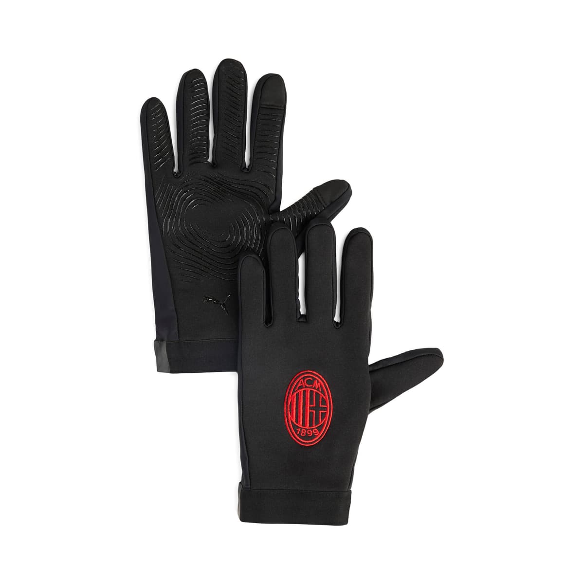 PUMA AC Milan veldspelershandschoenen, Zwart/Rood, Maat M