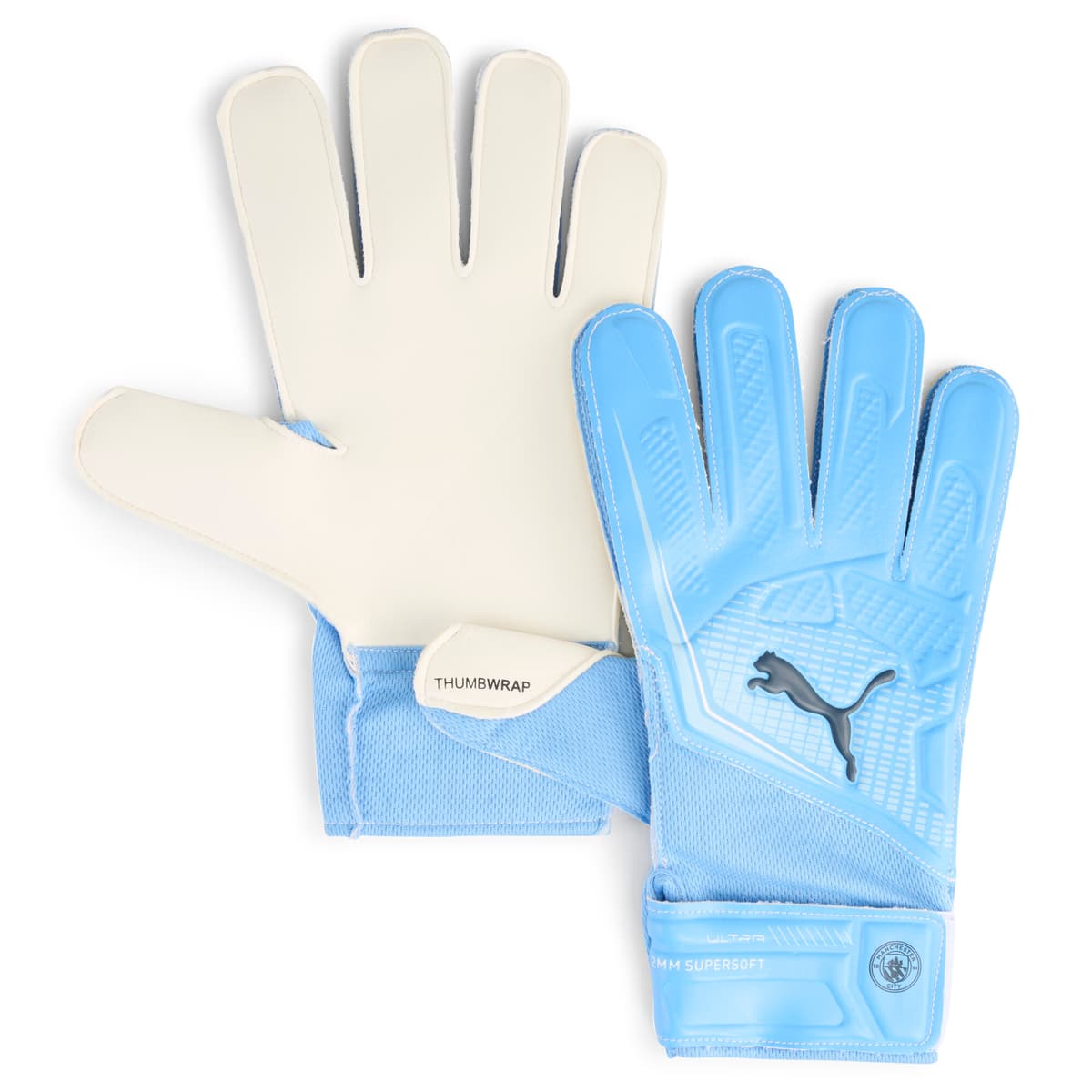 PUMA Manchester City ULTRA Play RC keepershandschoenen, Blauw/Wit, Maat 4