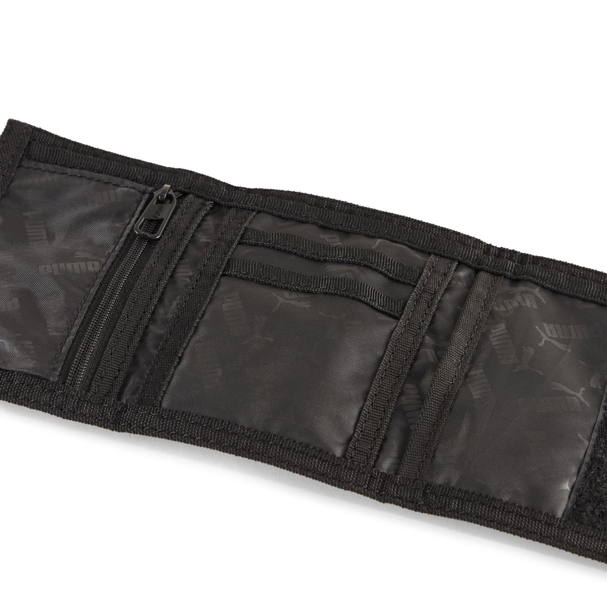 PUMA Phase All-Over Print portemonnee, Zwart/Grijs thumbnail 2