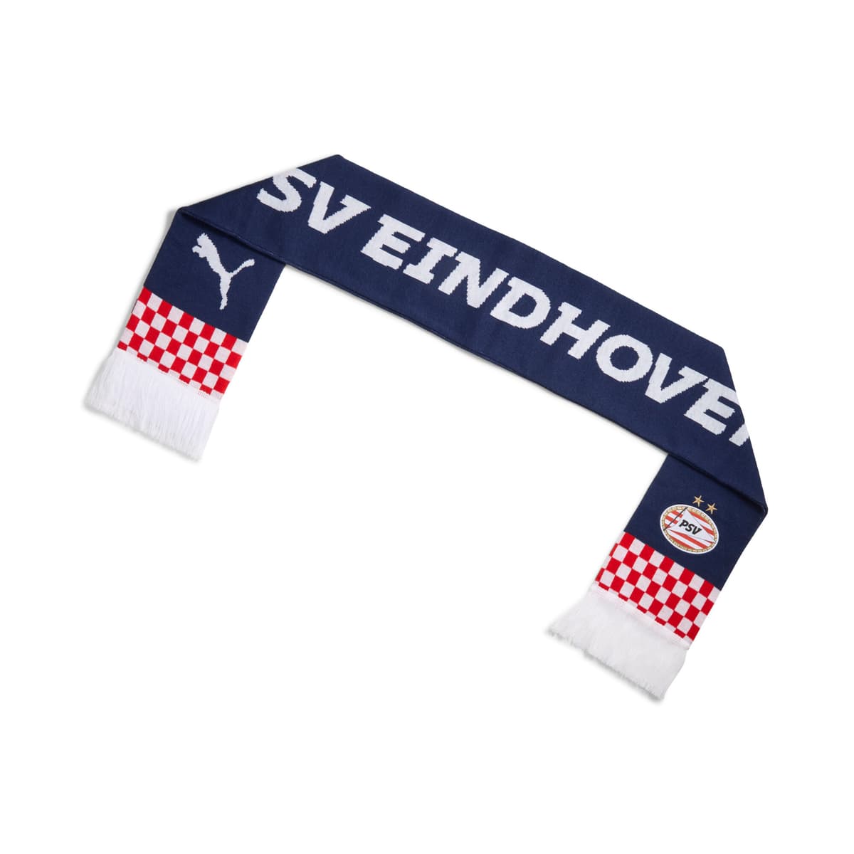 PUMA PSV Eindhoven Essentials Scarf, Blauw/Wit thumbnail 2