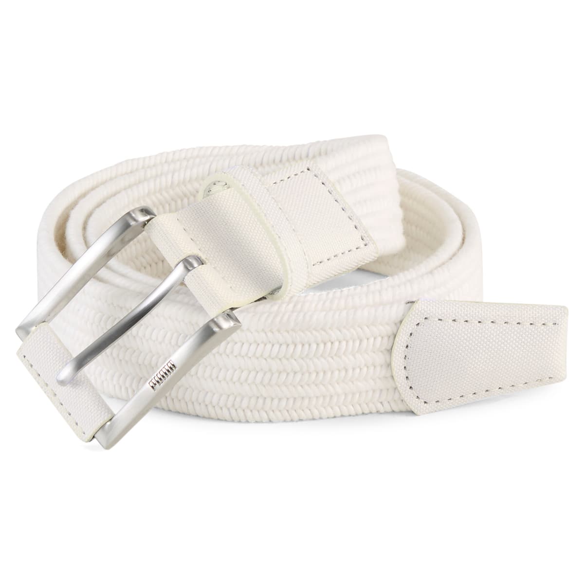 PUMA Stretch-geweven golfriem voor Heren, Wit, Maat L