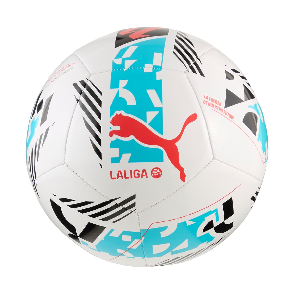 PUMA Orbita LaLiga 1 voetbal, Wit/Meerkleurig, Maat 3