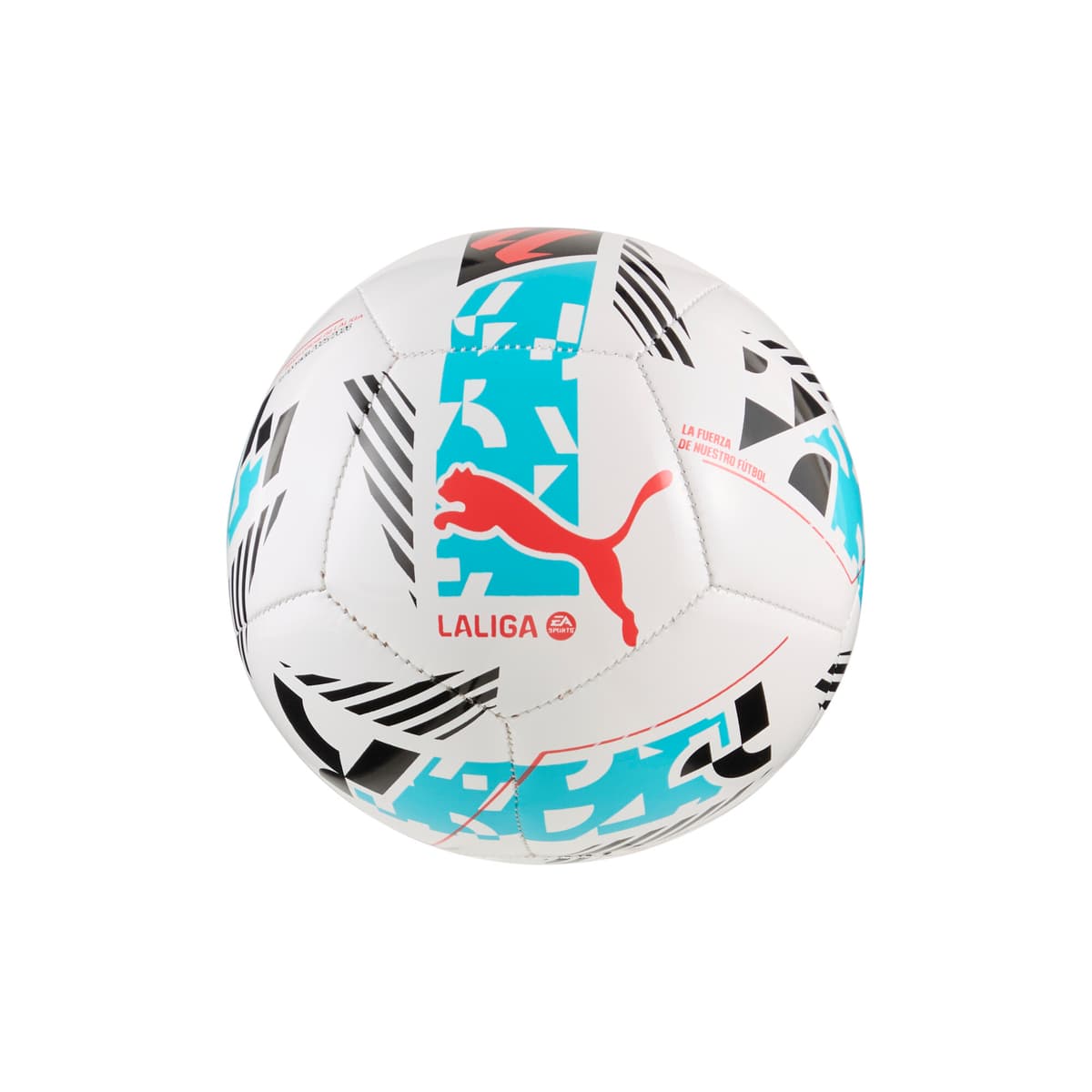 PUMA Orbita LaLiga 1 minivoetbal, Wit/Meerkleurig, Maat Mini