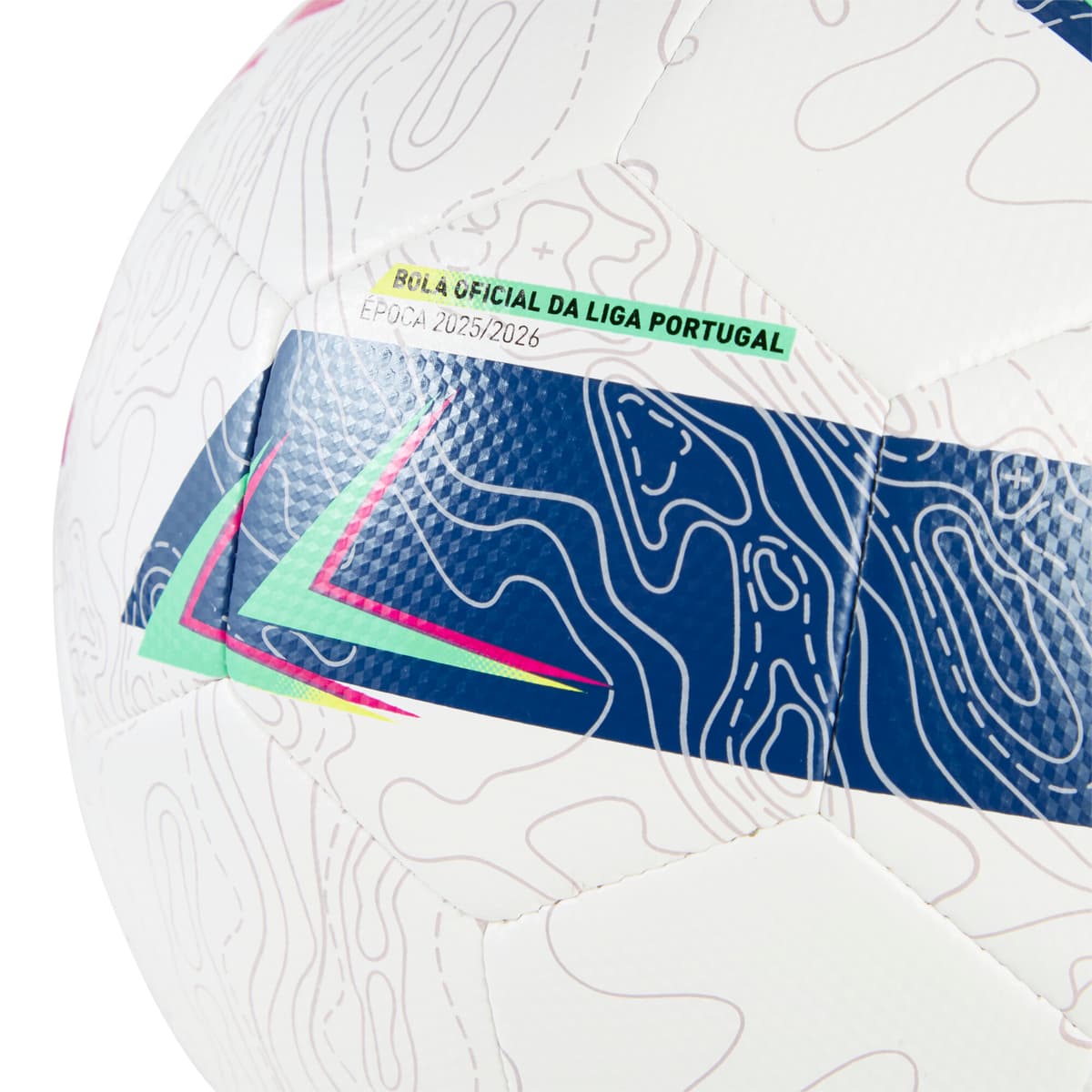 PUMA Orbita Liga Portugal voetbal, Wit/Meerkleurig, Maat 3 thumbnail 3