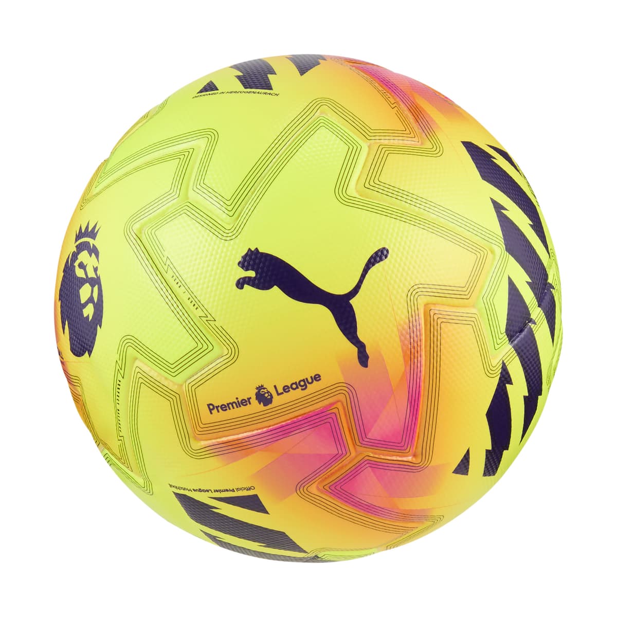 PUMA Orbita Ultimate Premier League Lights voetbal (FIFAÂ® Quality Pro), Geel/Meerkleurig, Maat 5