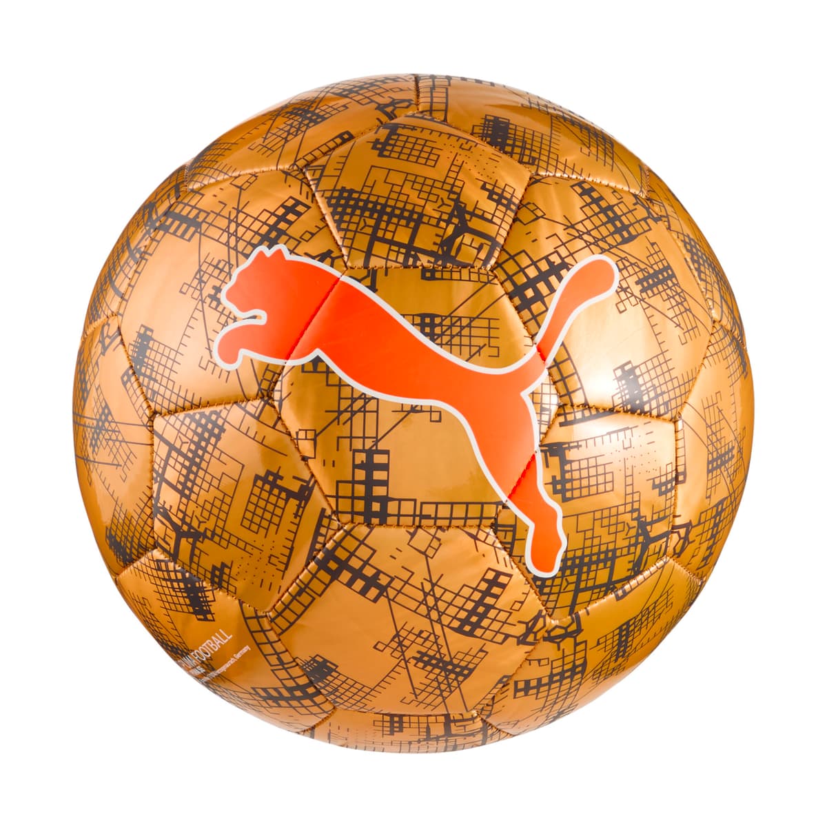 PUMA CUP Graphic voetbal, Grijs/Rood, Maat 3 thumbnail 2