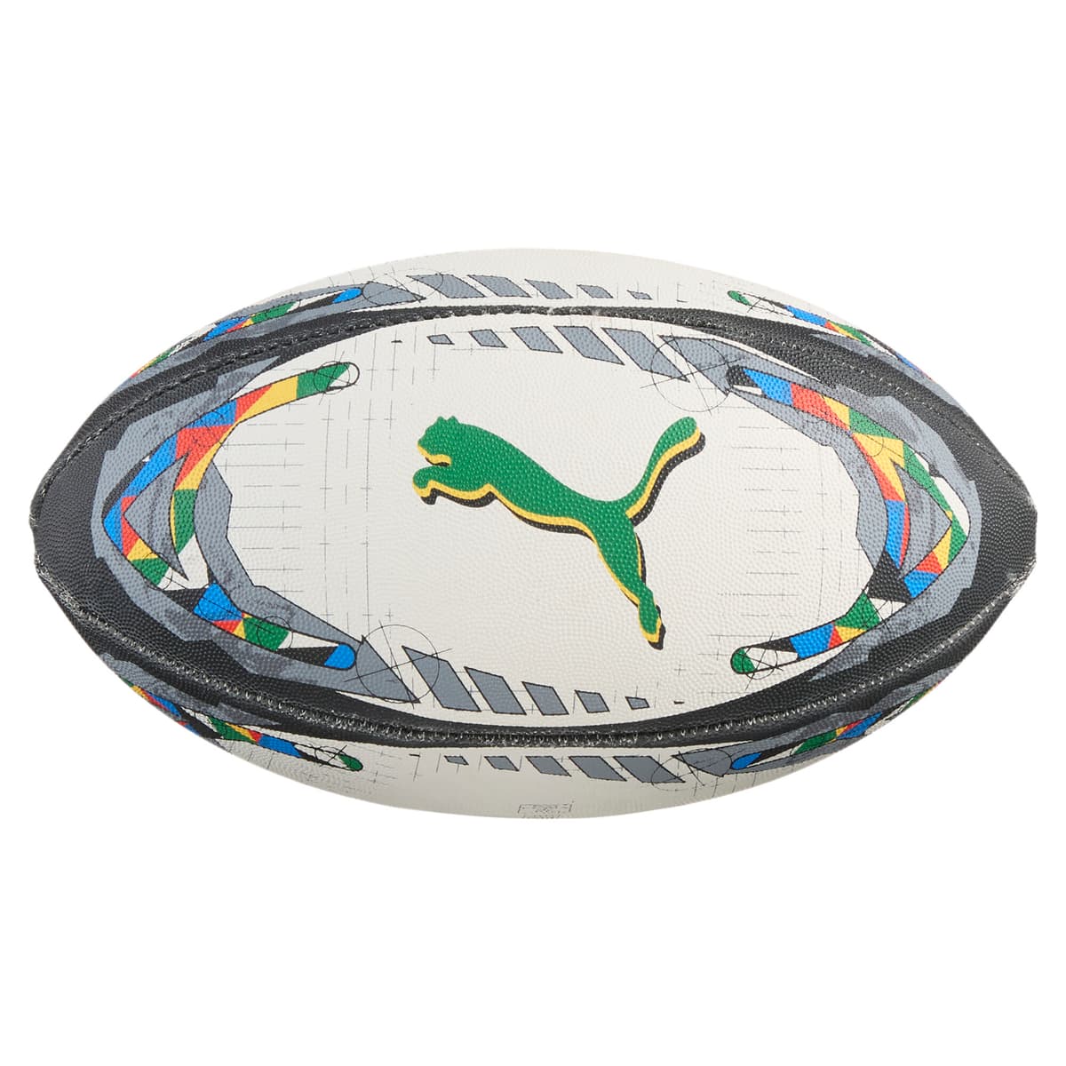 PUMA Orbita 5 rugbybal, Blauw/Zwart/Wit, Maat Mini