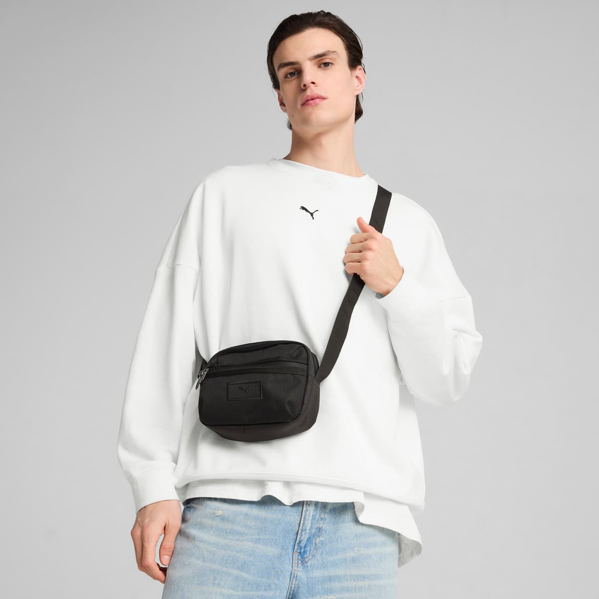 PUMA ESSENTIALS crossbodytas, Zwart thumbnail 4