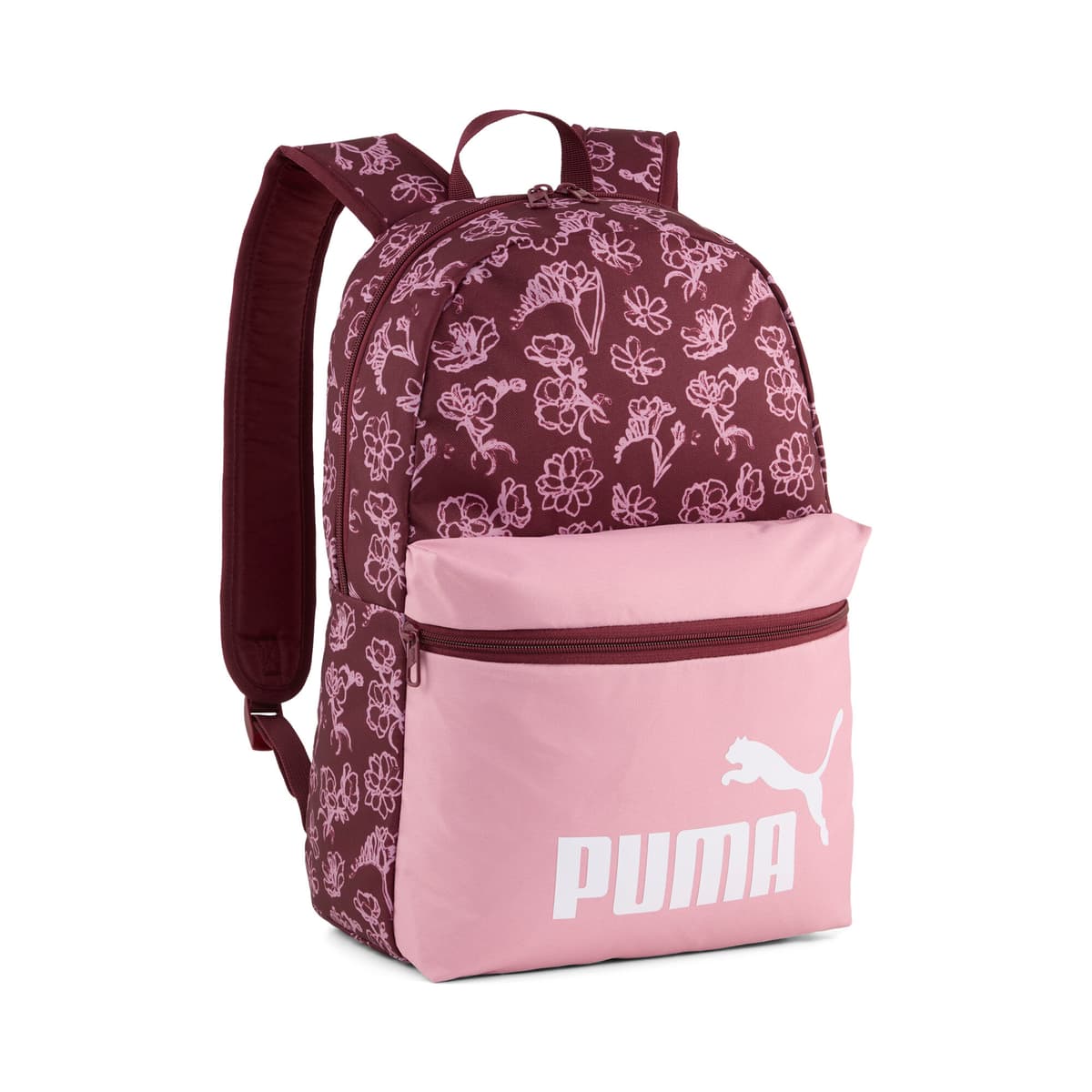 PUMA Phase 22 L rugzak met all-over-print, Roze