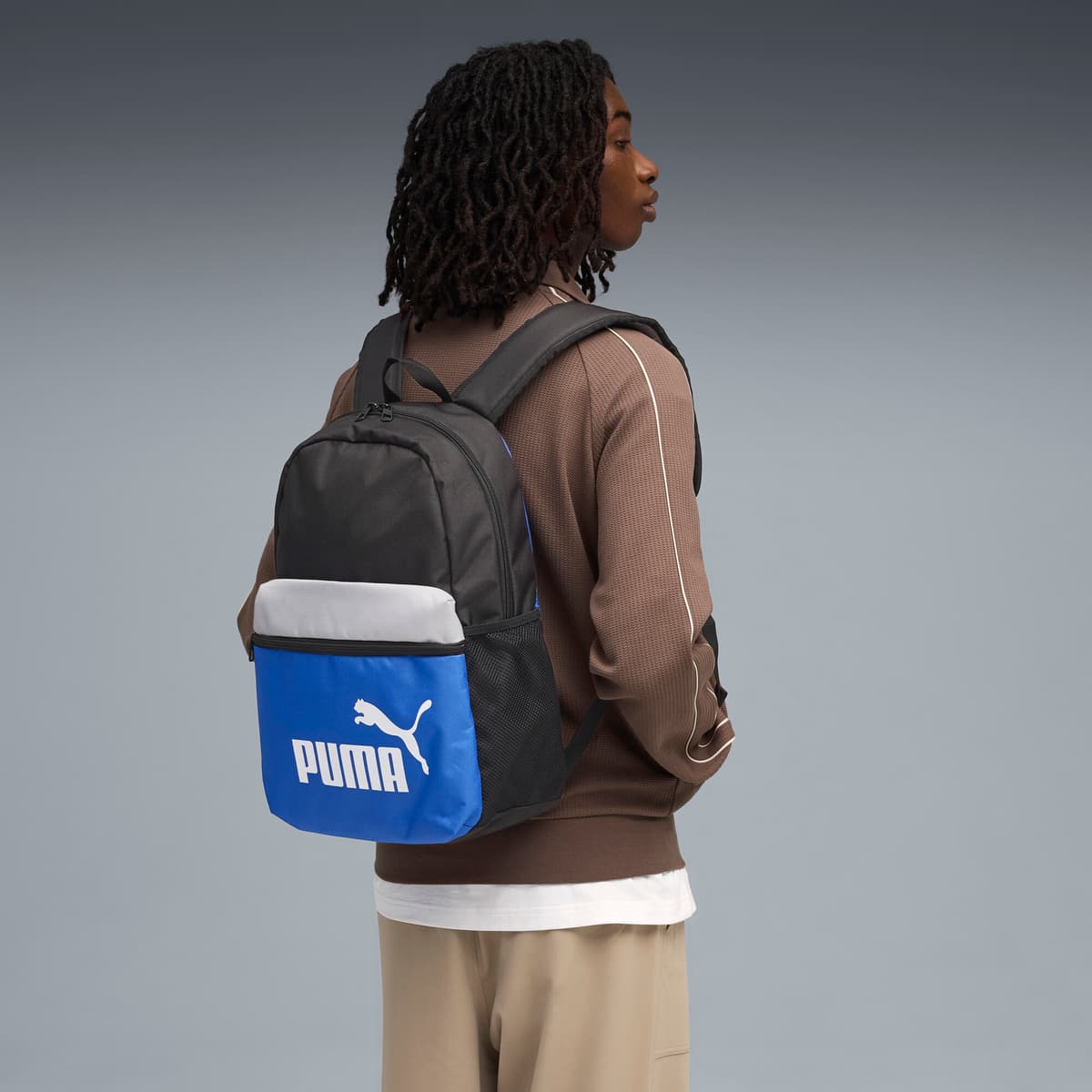 PUMA Phase Colour-block rugzak, Blauw/Zwart thumbnail 5