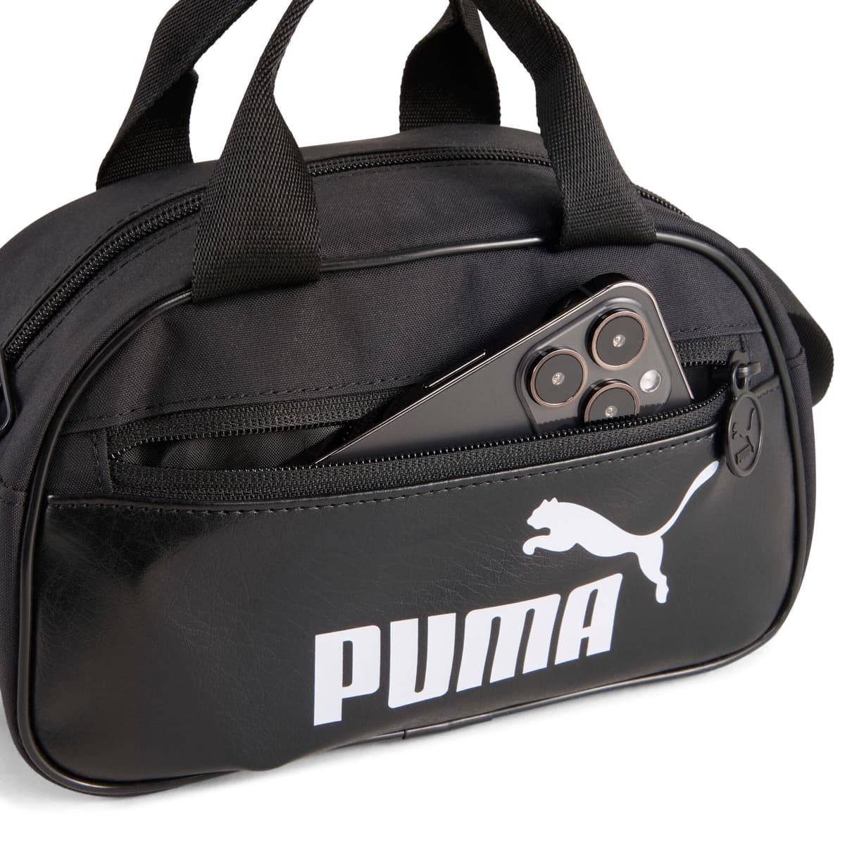 PUMA Campus mini-sporttas, Zwart thumbnail 2