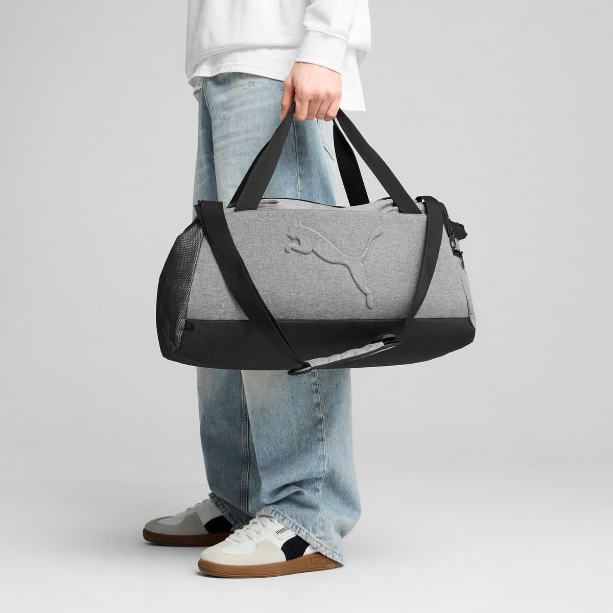 PUMA Buzz Heather kleine sporttas, Grijs thumbnail 6