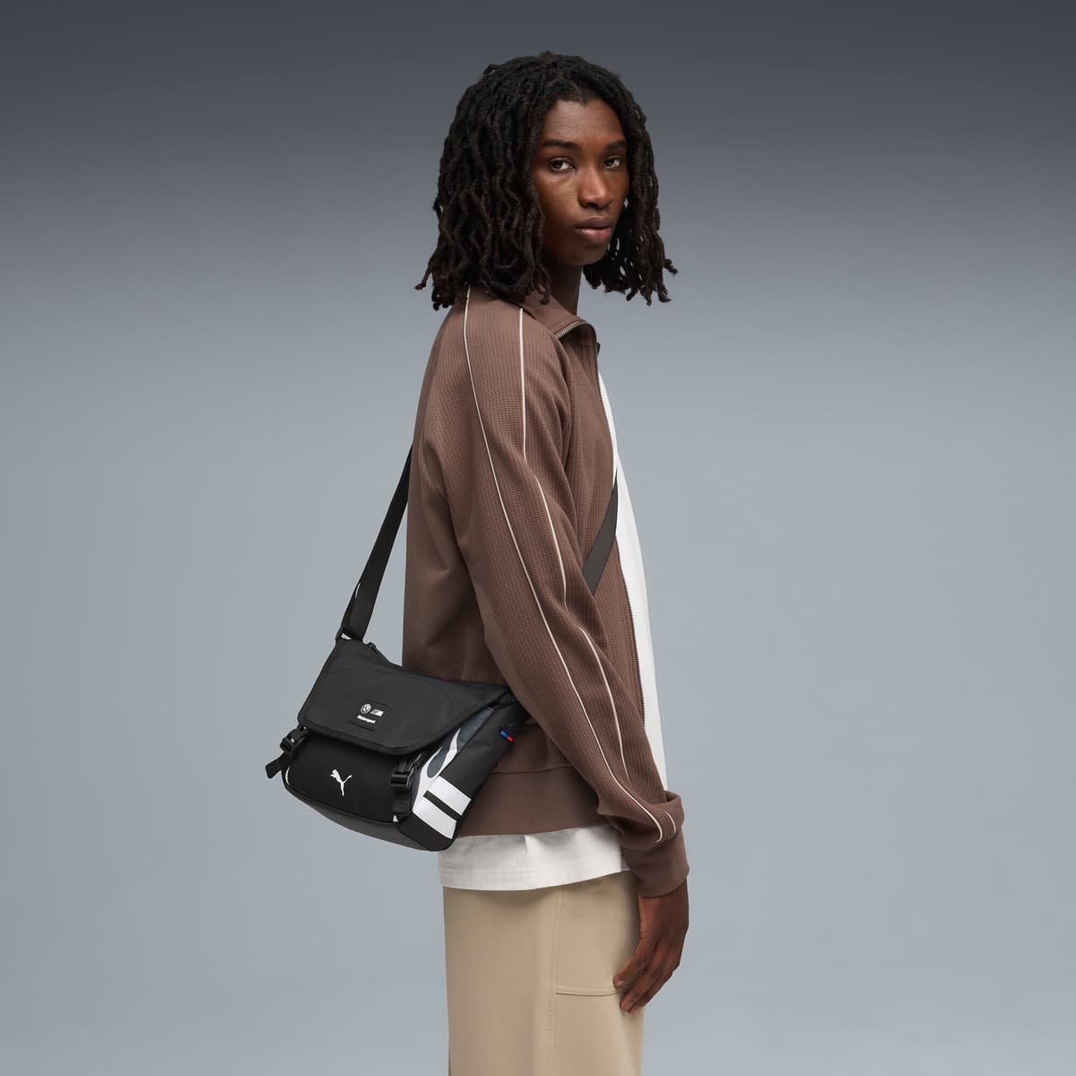 PUMA BMW M Motorsport Lifestyle kleine messengertas, Zwart thumbnail 3