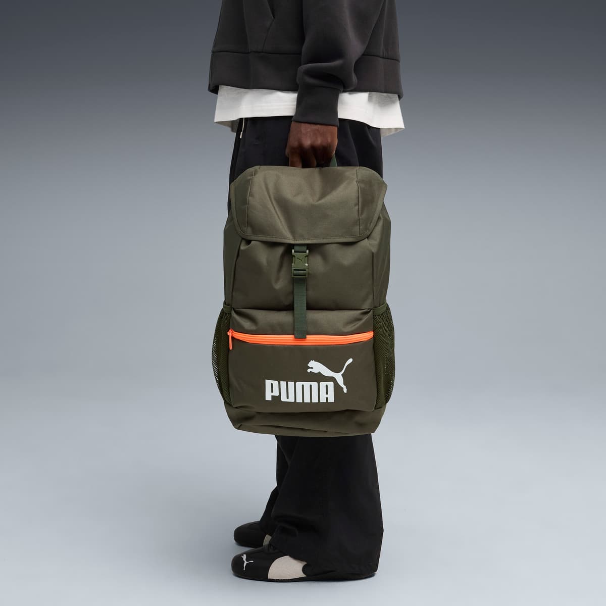 PUMA Phase rugzak met kap, Rood thumbnail 6