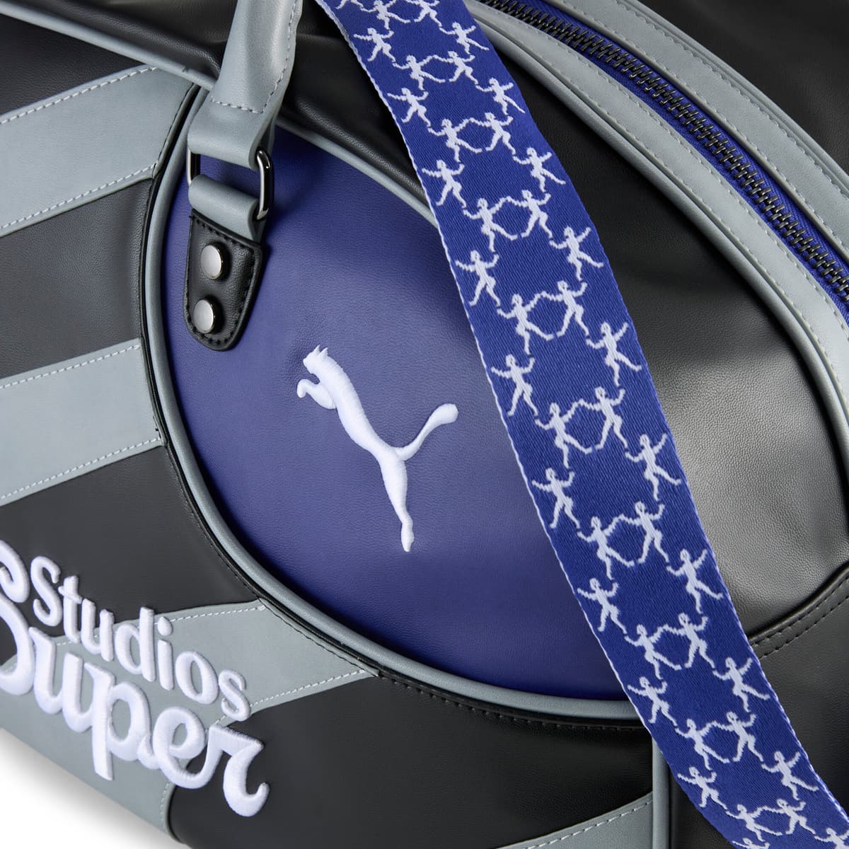 PUMA x KIDSUPER sporttas van 30 liter, Zwart/Grijs thumbnail 6