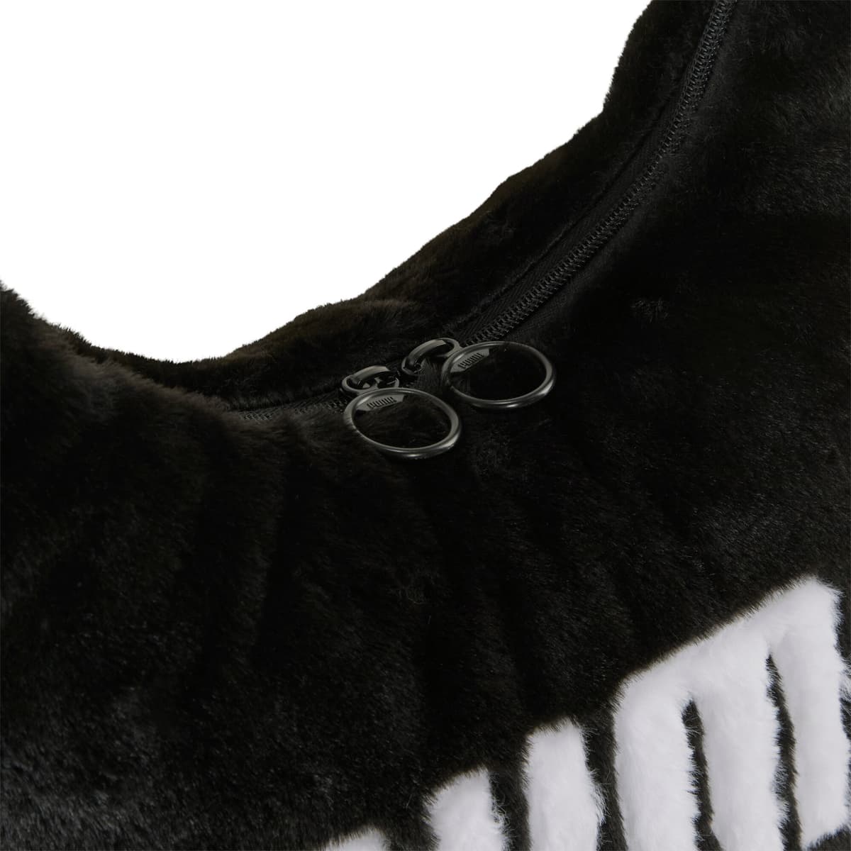 PUMA UP Slouchy hobotas van imitatiebont voor Dames, Zwart thumbnail 3