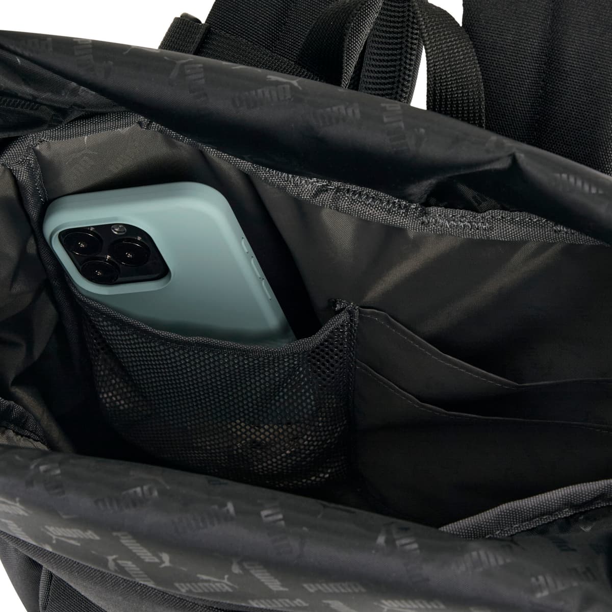 PUMA Essentials oprolbare rugzak, Zwart thumbnail 3