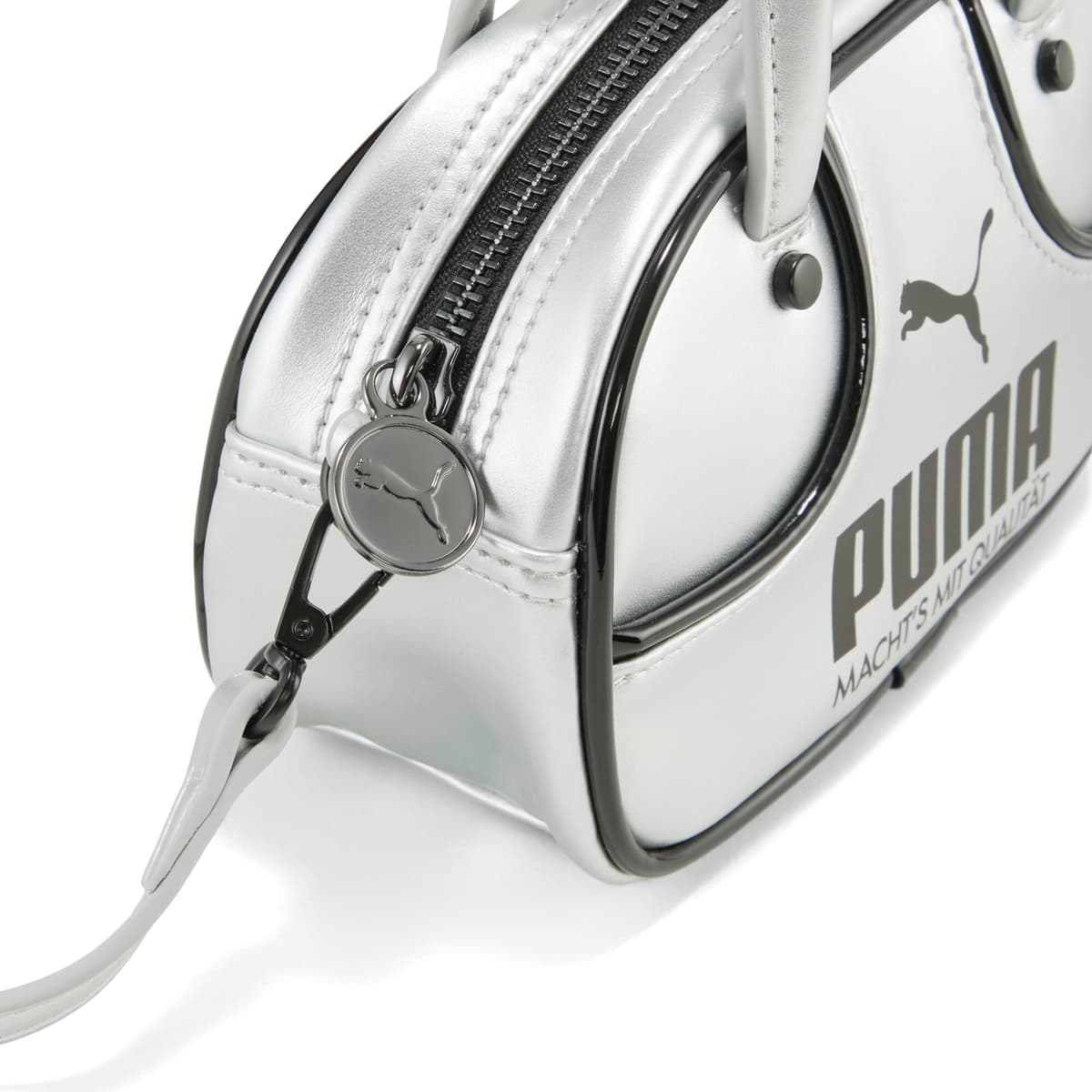 PUMA 1976 Metallic Micro sporttas van 2,5 liter, Zwart/Grijs thumbnail 2