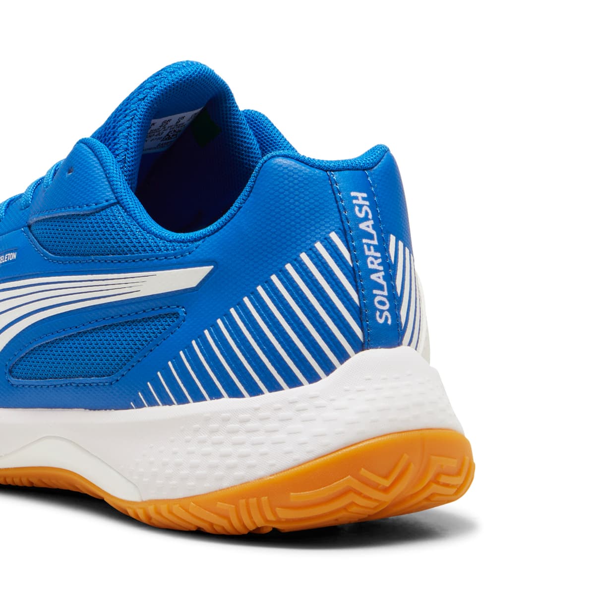 PUMA Solarflash III zaalschoenen, Blauw/Wit, Maat 39 thumbnail 5