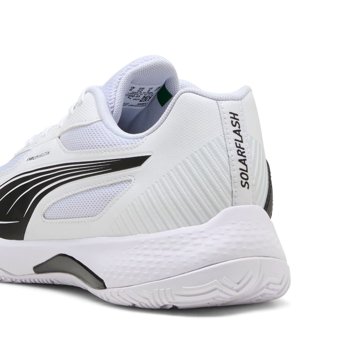 PUMA Solarflash III zaalschoenen, Zwart/Wit, Maat 44,5 thumbnail 5