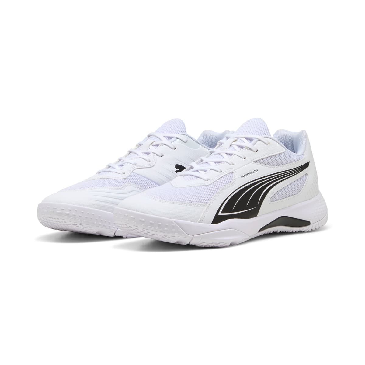PUMA Solarflash III zaalschoenen, Zwart/Wit, Maat 44,5 thumbnail 6