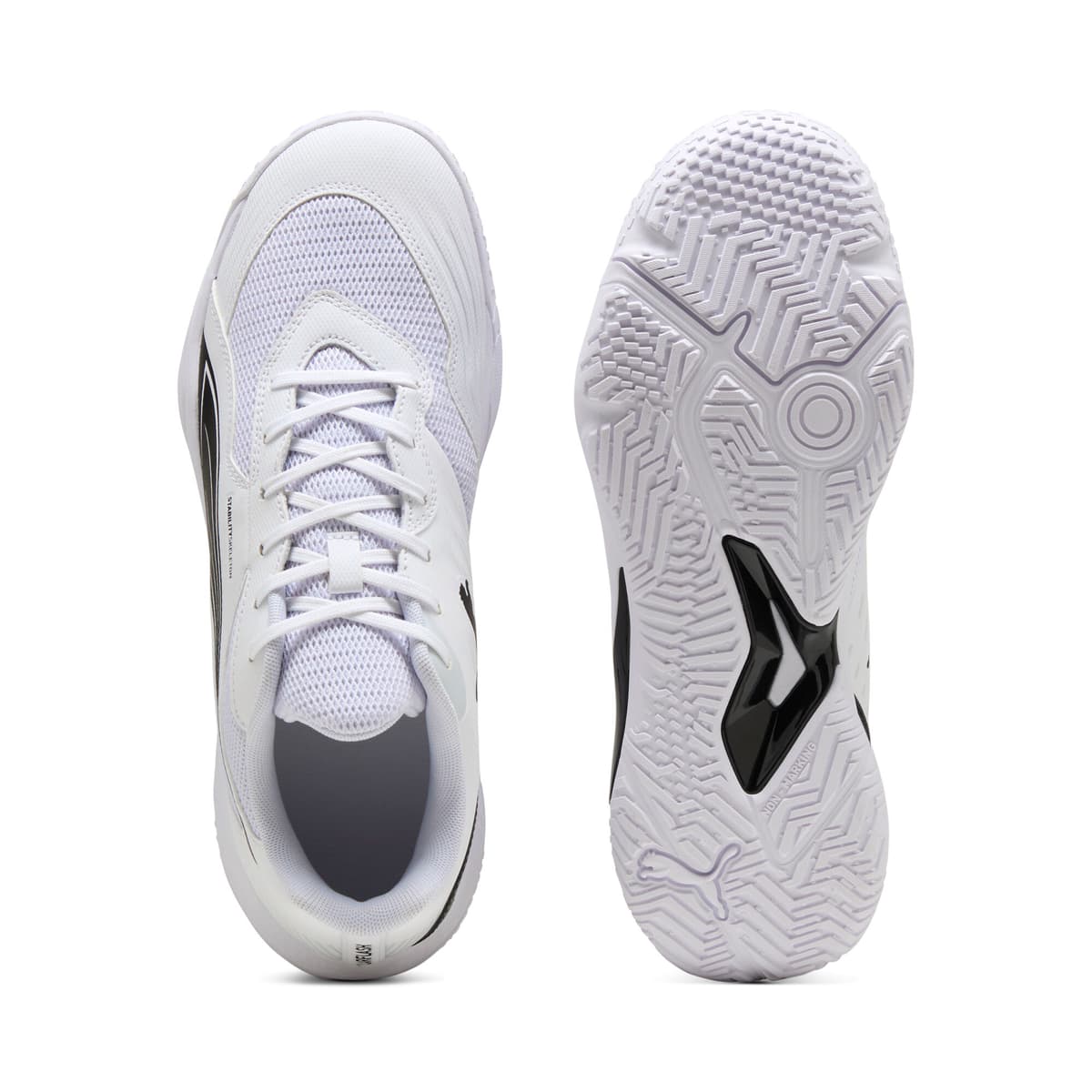 PUMA Solarflash III zaalschoenen, Zwart/Wit, Maat 44,5 thumbnail 4