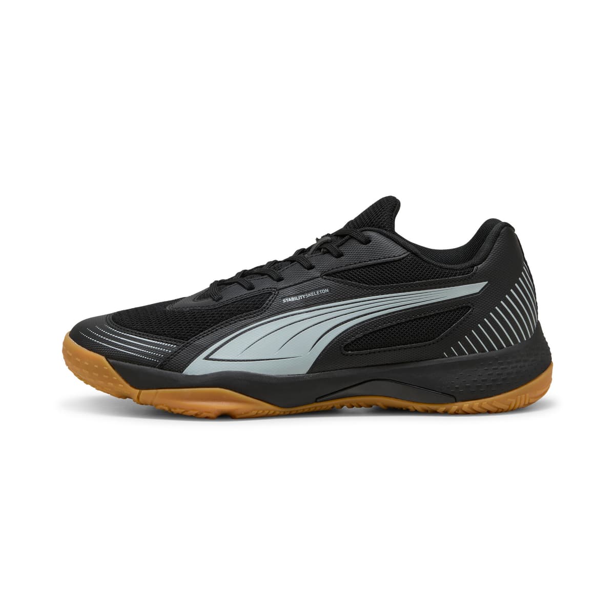 PUMA Solarflash III zaalschoenen, Zwart/Grijs, Maat 38